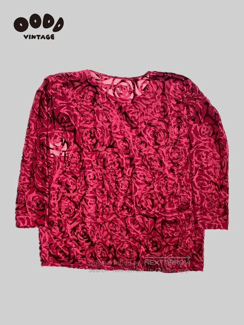 Junya Watanabe Junya Watanabe Goose down lace rose blouse Size XS / US 0-2 / IT 36-38 - 2 Thumbnail