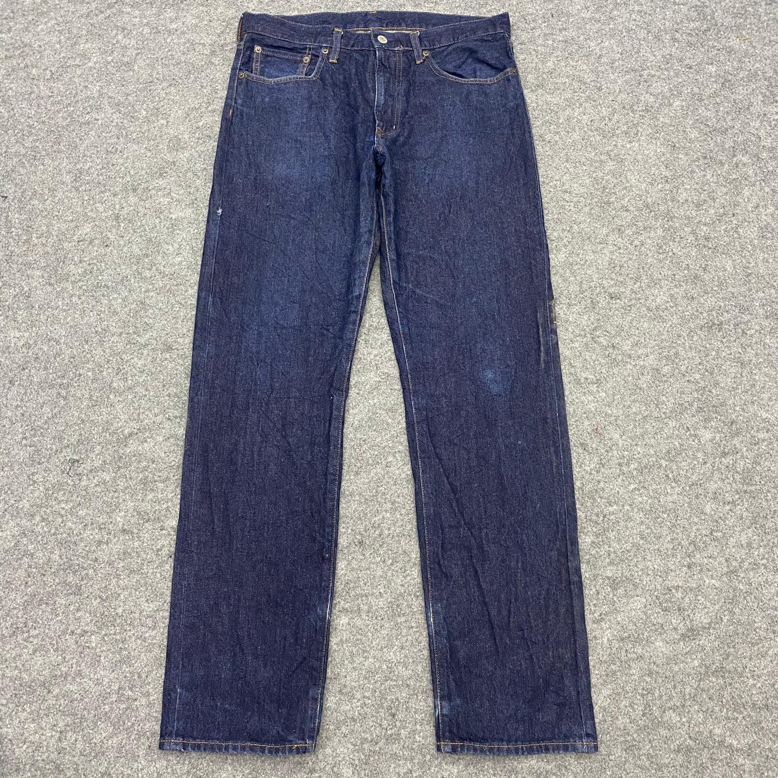 GU 💥Best Offer💥Vintage Gu Japanese Brand Distressed Denim Size US 34 / EU 50 - 1 Thumbnail