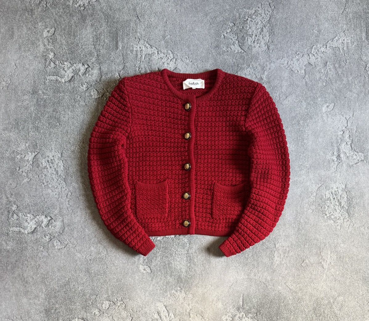 ba&sh BA&SH 1size BASH Gaspard Tweed Knitwear cardigan jacket Size S / US 4 / IT 40 - 1 Thumbnail