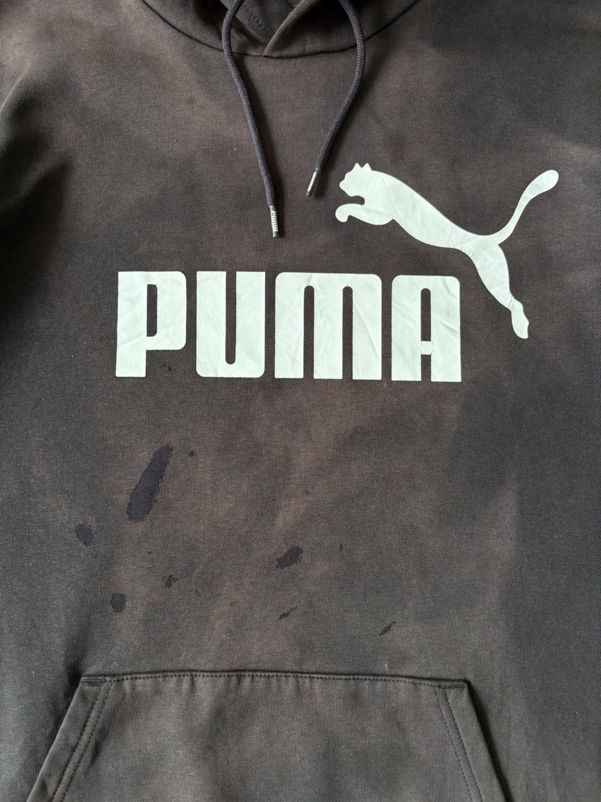 Puma Vintage Sunfaded Signature Logo Puma Hoodie Sweatshirt Size US XL / EU 56 / 4 - 3 Thumbnail