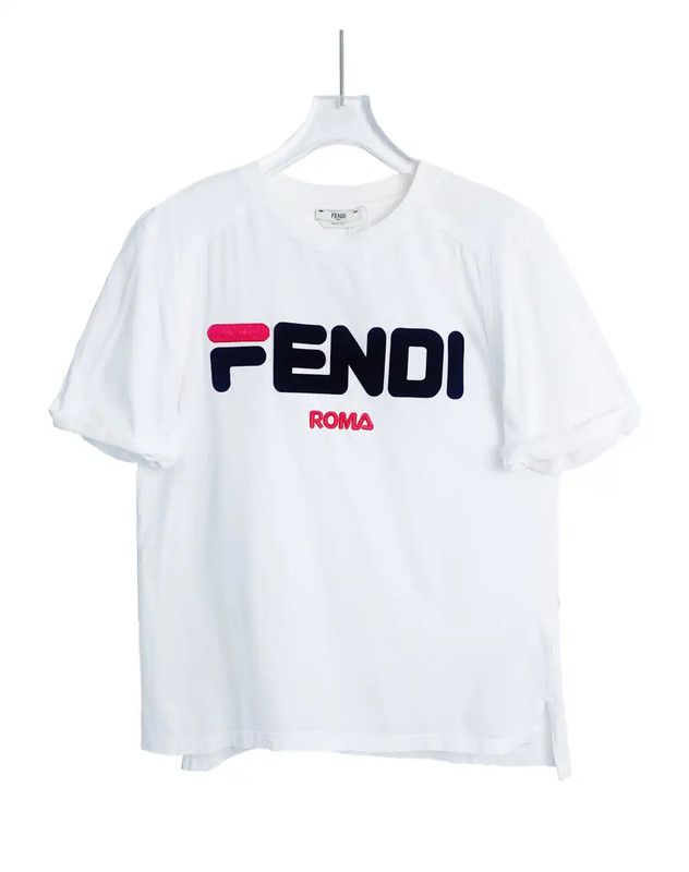 Fendi Fendi White Cotton Men's T-Shirt 0089 Size US S / EU 44-46 / 1 - 1 Thumbnail