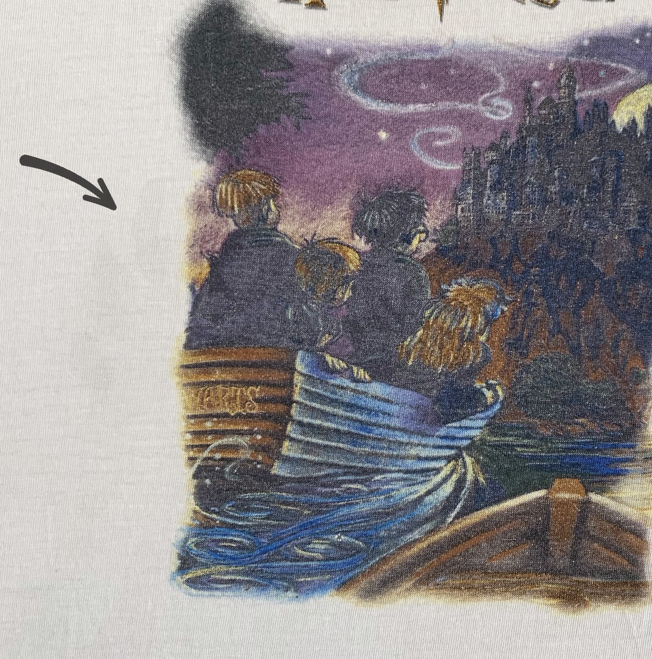 Hanes Vintage HARRY POTTER 2001 T Shirt Sorcerer Stone Hogwarts Size US M / EU 48-50 / 2 - 6 Thumbnail
