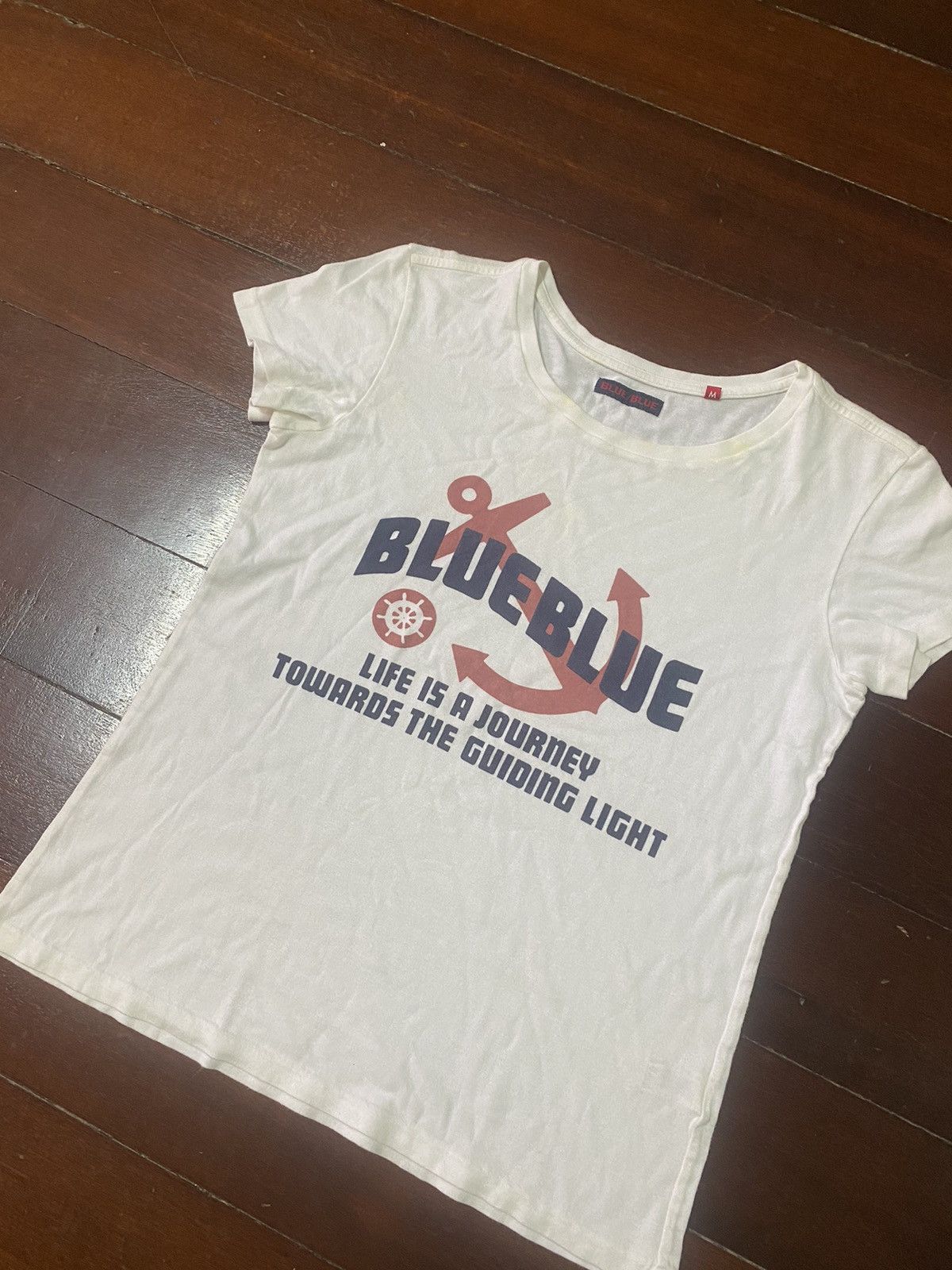 Blue Blue Japan Rare blue blue japan big logo t-shirt Size US M / EU 48-50 / 2 - 5 Thumbnail
