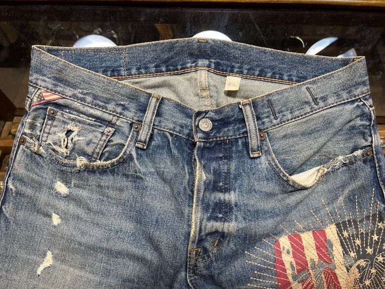 Denim & Supply Ralph Lauren RRL Ralph Lauren Outdated old patch washed distressed logg Size US 36 / EU 52 - 3 Thumbnail