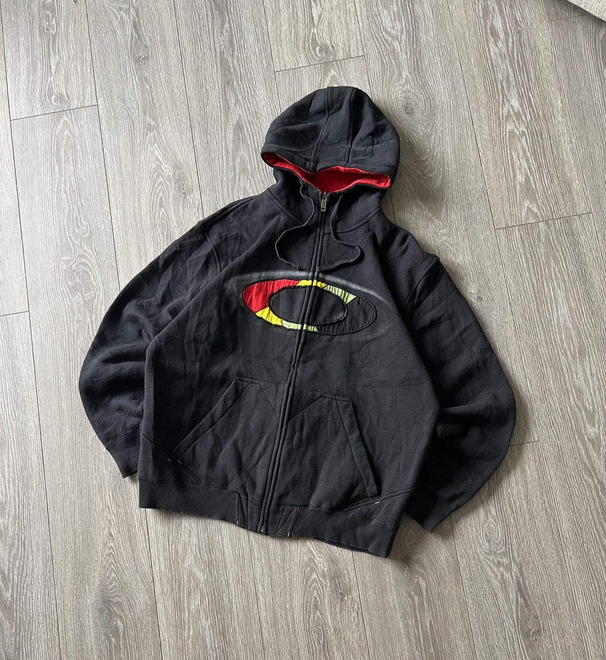 Oakley × Vintage Vintage 💥 Oakley Zip Hoodie Size US L / EU 52-54 / 3 - 3 Thumbnail