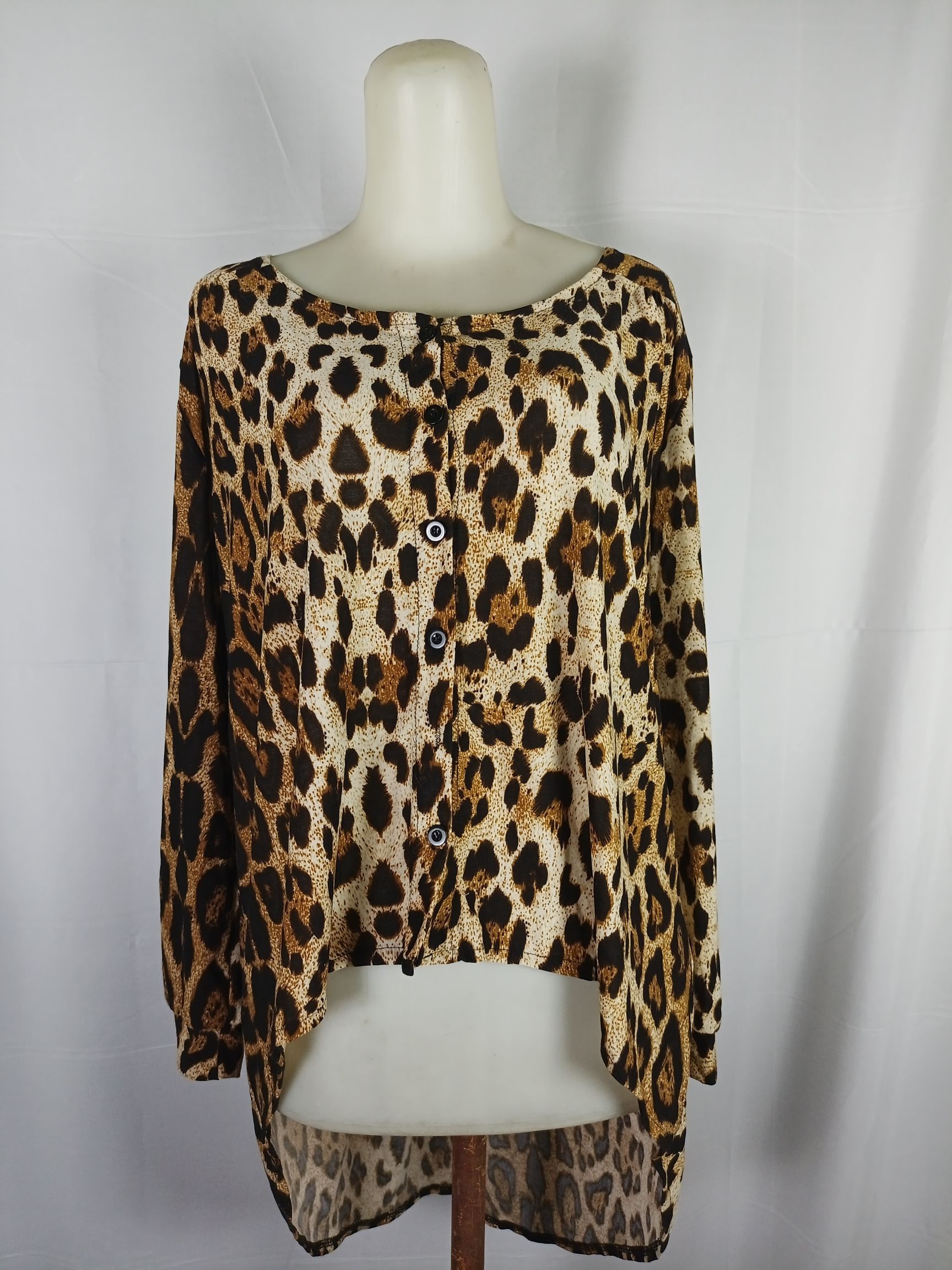If Six Was Nine × Japanese Brand × Le Grande Bleu (L.G.B.) Women's Long Sleeves Leopard Animal Print Size XL / US 12-14 / IT 48-50 - 13 Thumbnail