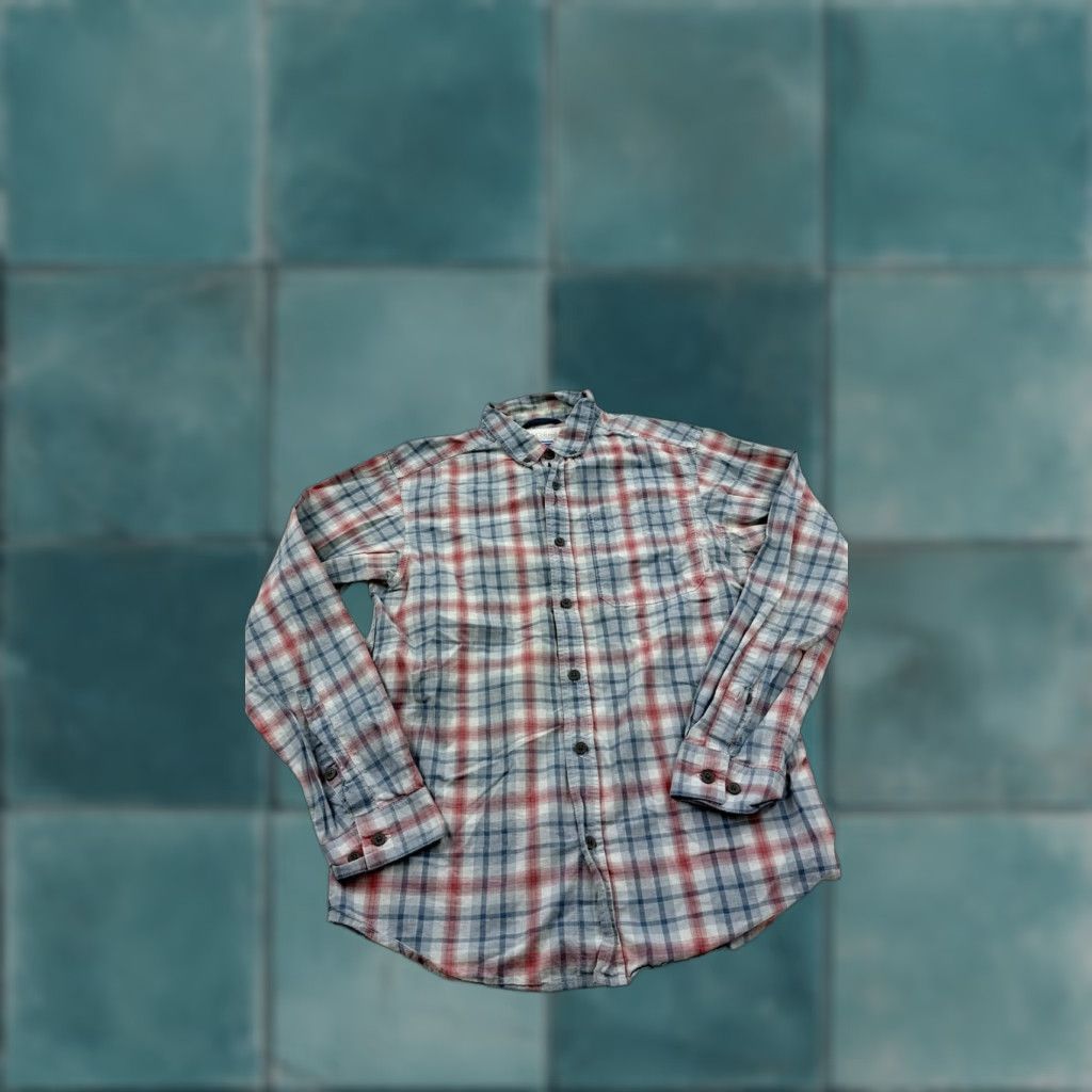 Vintage Columbia Shirt Mens Small Blue Red Plaid Long Sleeve Button Front Cotton Casual Shirt Size US S / EU 44-46 / 1 - 1 Thumbnail