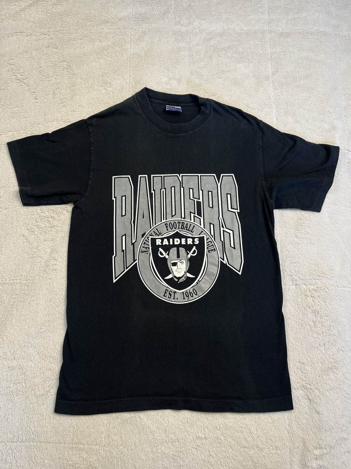 Trench USA Vintage 90s Trench Ultra NFL Oakland Las Vegas Raiders Shirt Size US L / EU 52-54 / 3 - 1 Thumbnail