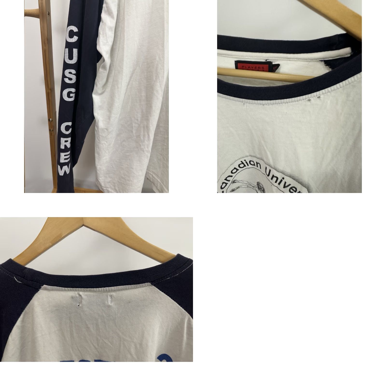 Vintage VTG Canadian University Leonardo da Vinci Vitruvian Man LS T-Shirt XL Mens White Size US XL / EU 56 / 4 - 8 Thumbnail