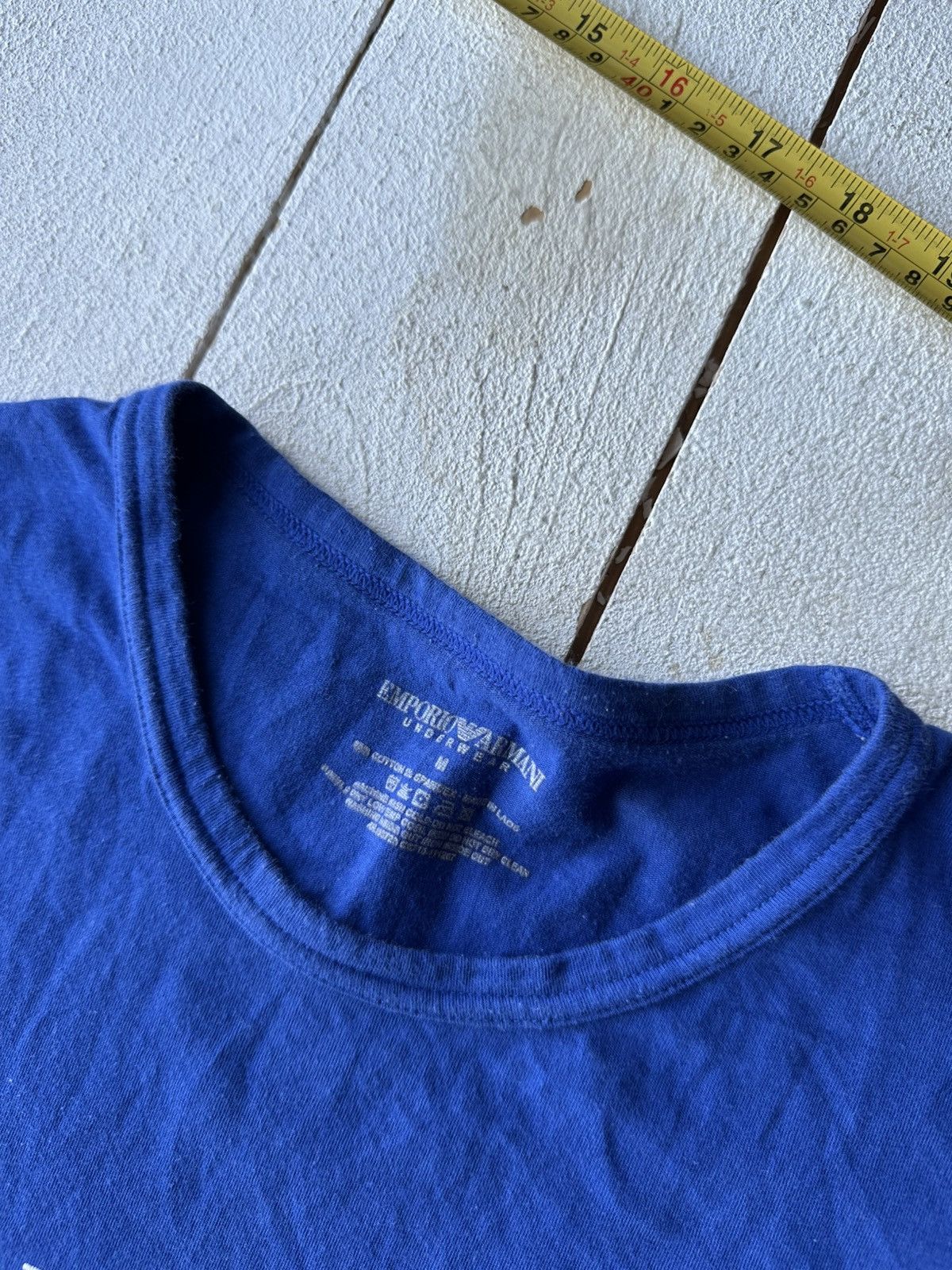 Emporio Armani 🚨Y2K Big Logo EMPORIO ARMANI T-shirt Avant Garde Size US M / EU 48-50 / 2 - 5 Thumbnail