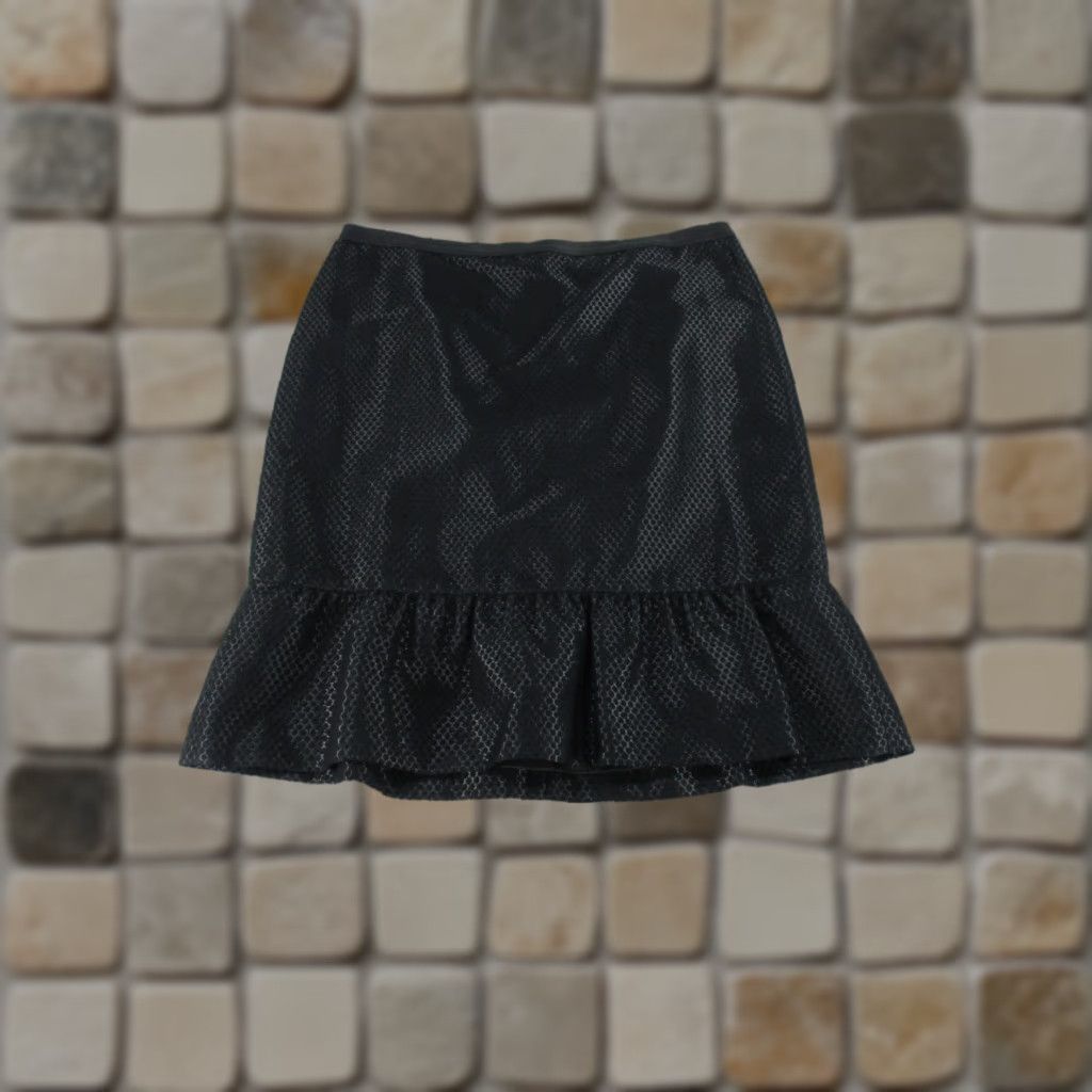 Ann Taylor VINTAGE Ann Taylor Skirt Womens 12 Black Textured Fishtail Pencil NEW Size 34" / US 12 / IT 48 - 1 Thumbnail