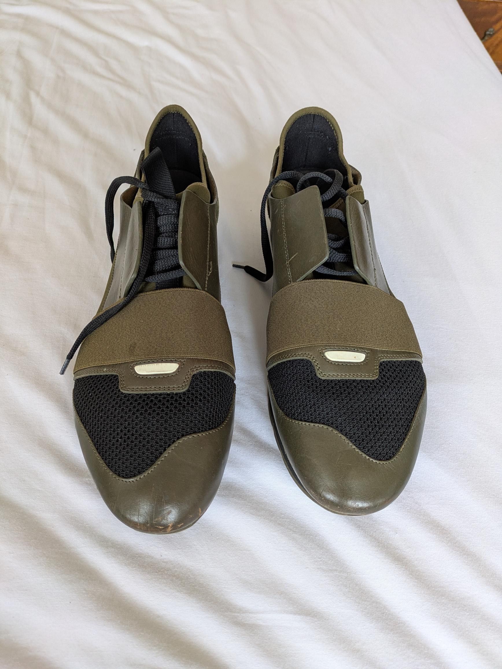 Balenciaga Balenciaga Race Runners / Speed Racer in Olive Green Size 45 Size US 12 / EU 45 - 3 Thumbnail