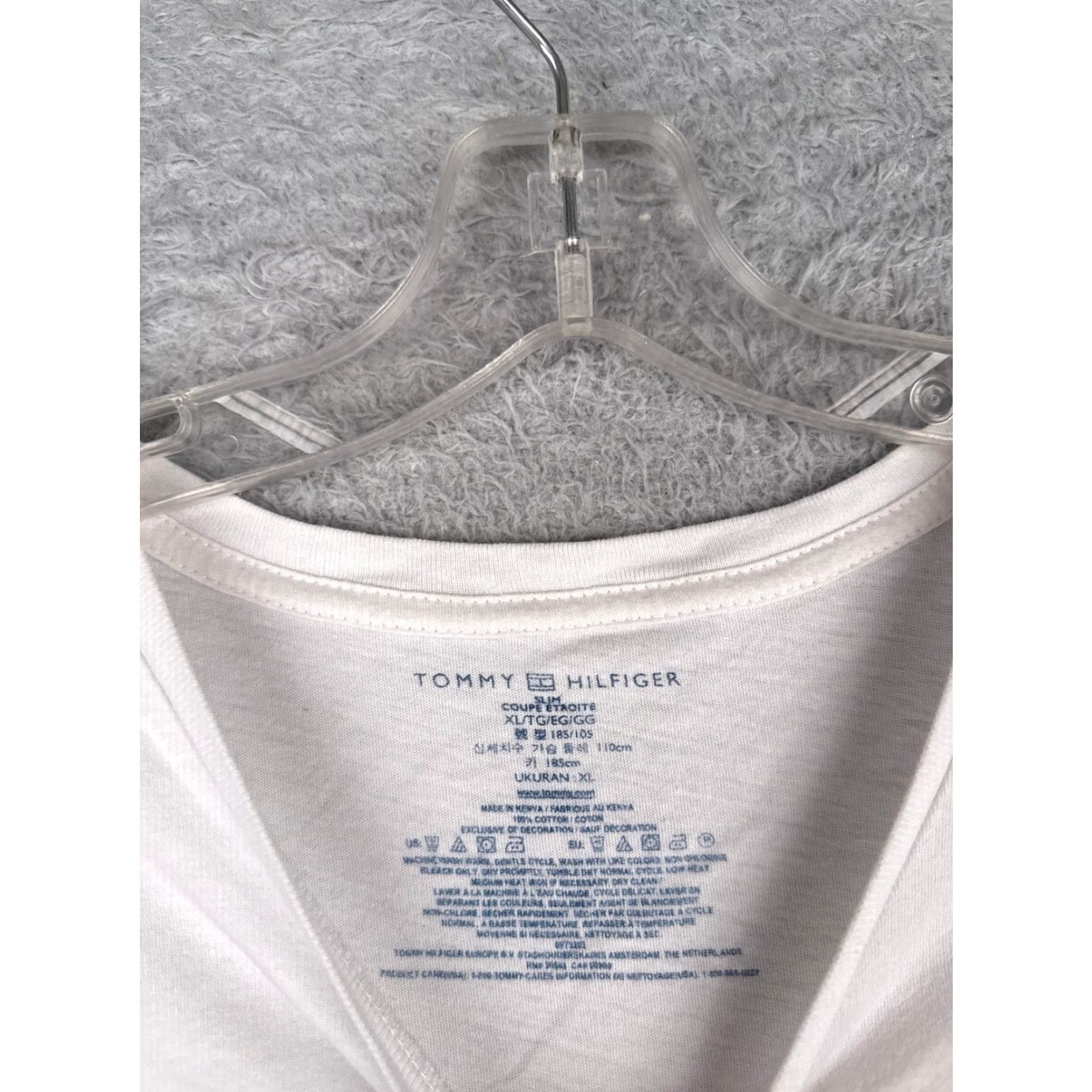 Tommy Hilfiger VINTAGE Tommy Hilfiger T-Shirt Women Adult XL White Casual Short Sleeve Cotton Summer Women's Size 40" / US 18 - 6 Thumbnail