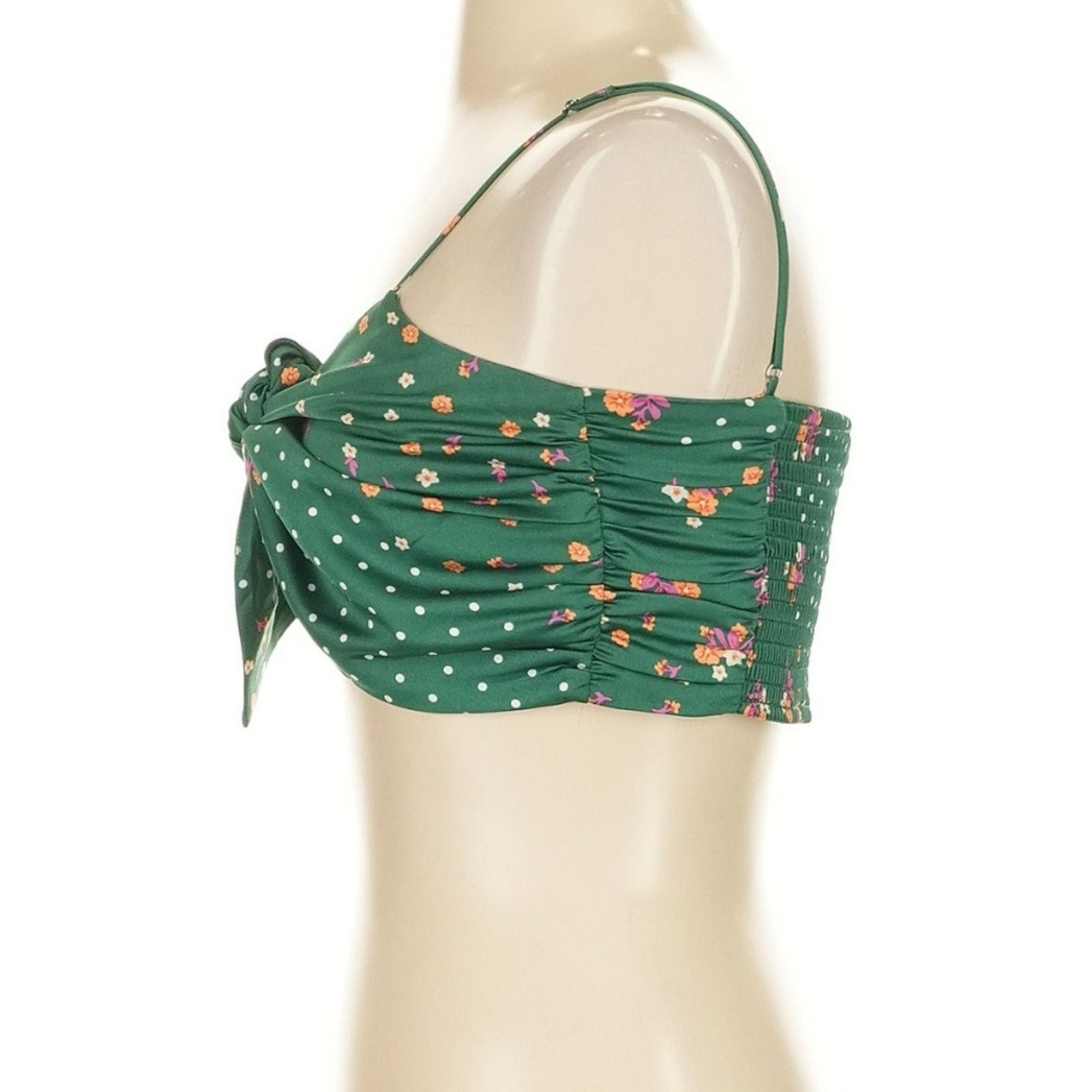 For Love & Lemons For Love & Lemons Cypress Crop Top - Size Small Green Floral Size S / US 4 / IT 40 - 6 Thumbnail