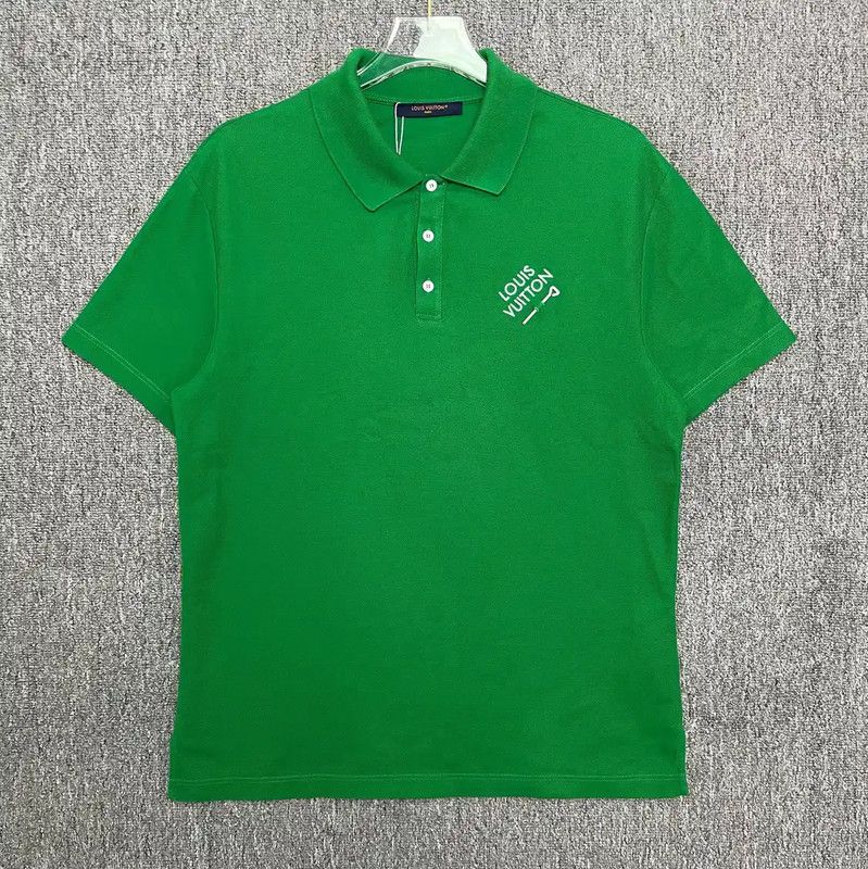 Louis Vuitton Louis Vuitton Green Cotton Men's Polo T-Shirt 0089 Size US M / EU 48-50 / 2 - 1 Thumbnail
