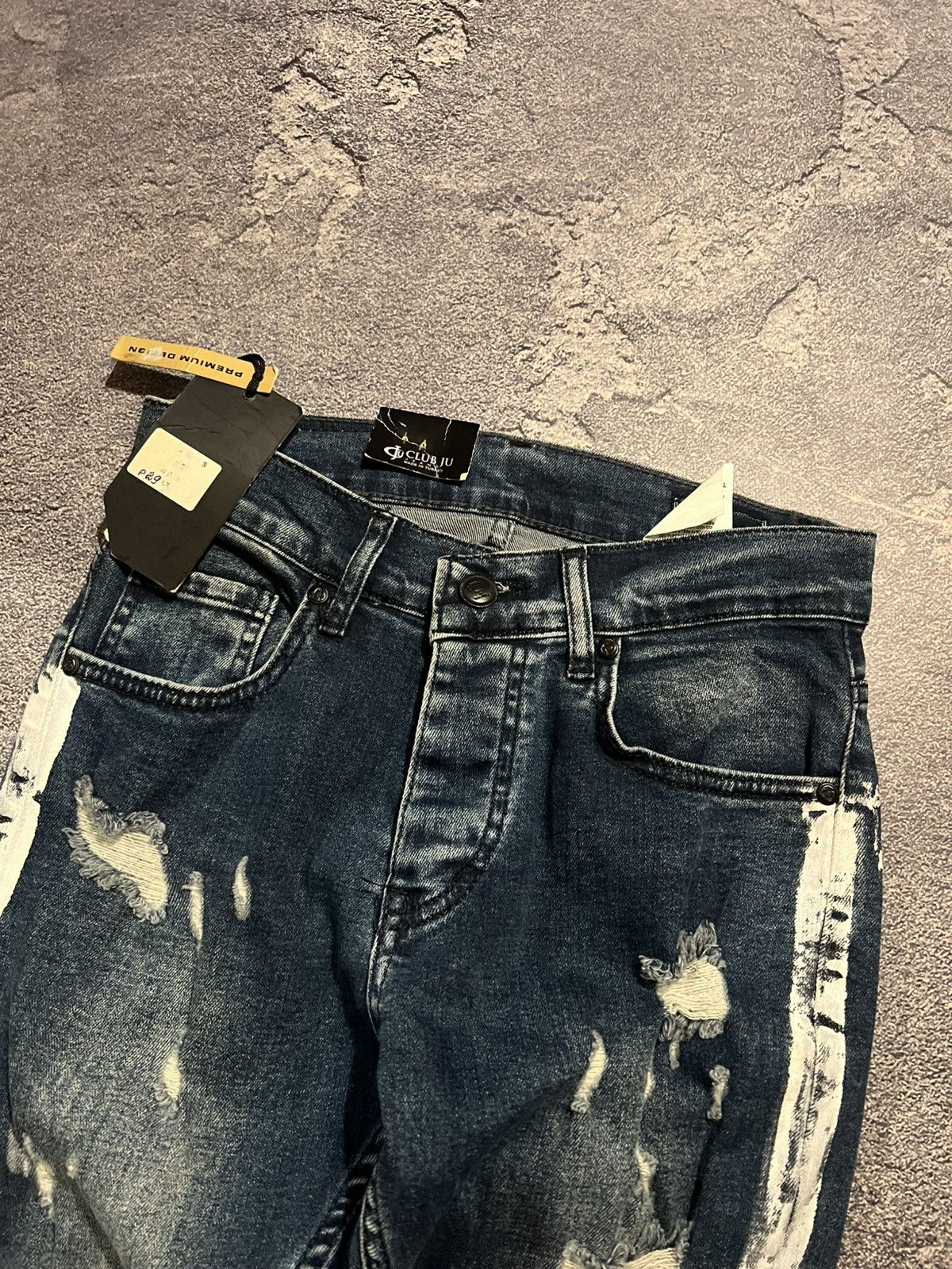 Designer SWAG Distressed Archive Balenciaga Style / Vintage Y2K 90s Size US 28 / EU 44 - 4 Thumbnail