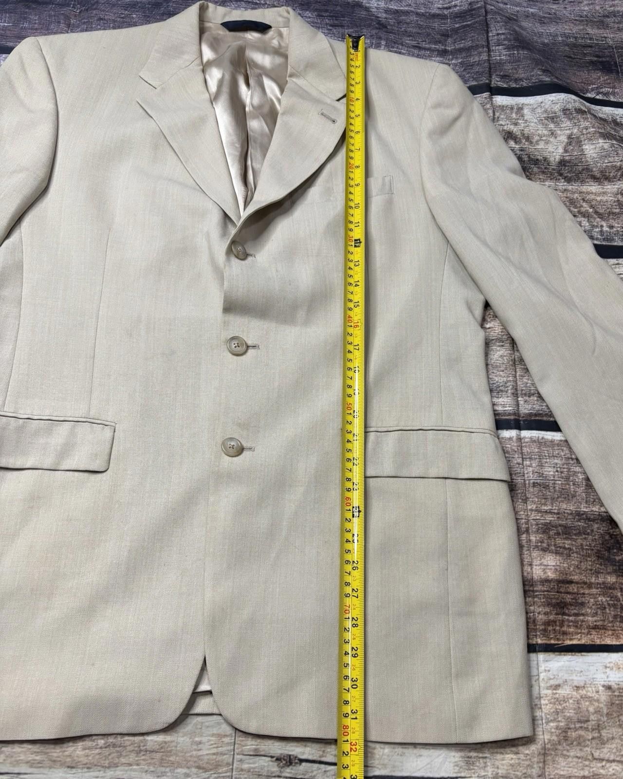 Burberry Burberry Blazer Jacket Mens 40L Beige Wool Sports Jacket Size 40L - 12 Thumbnail