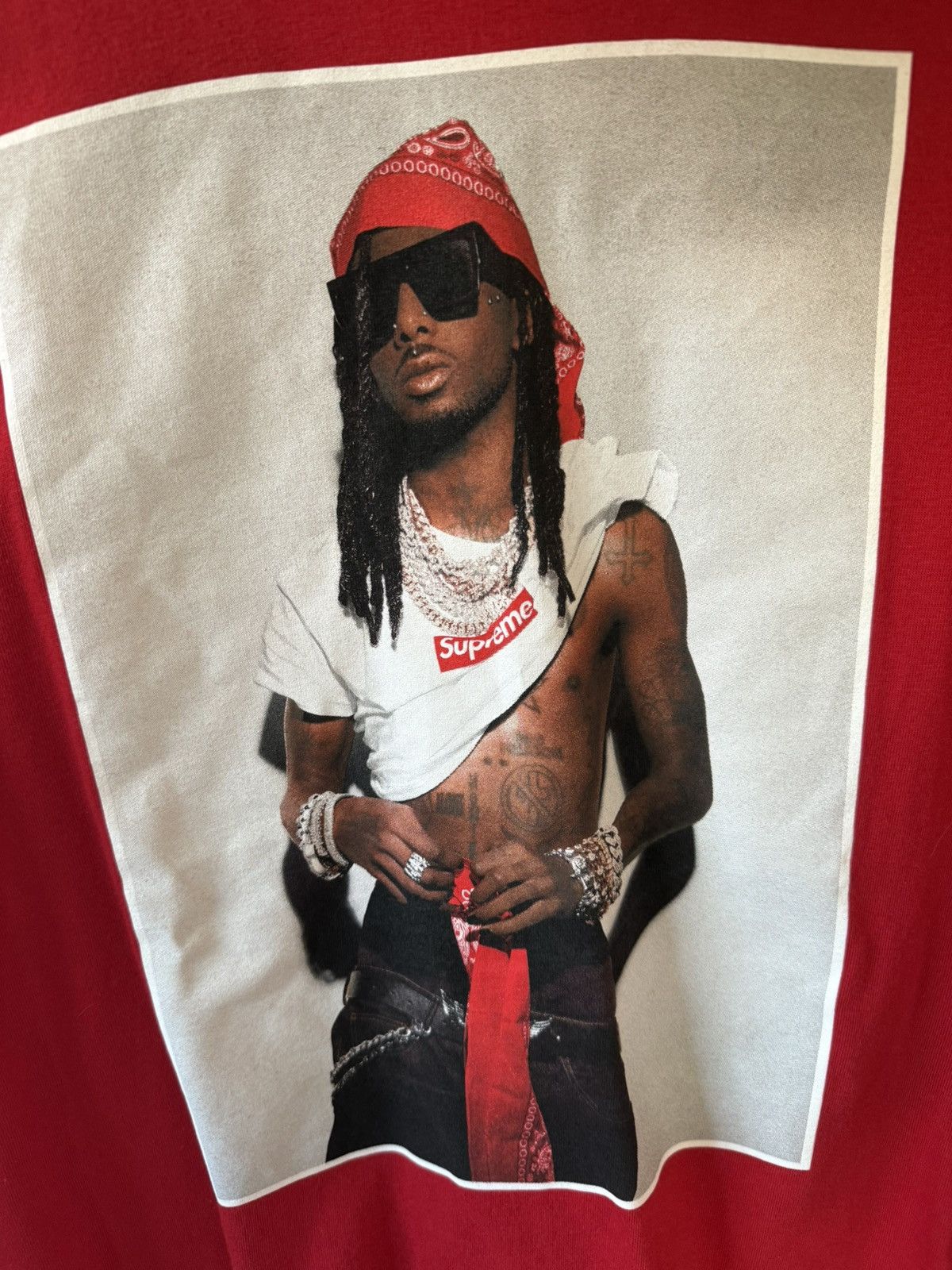 Supreme Supreme Playboi Carti Tee Size US L / EU 52-54 / 3 - 3 Thumbnail