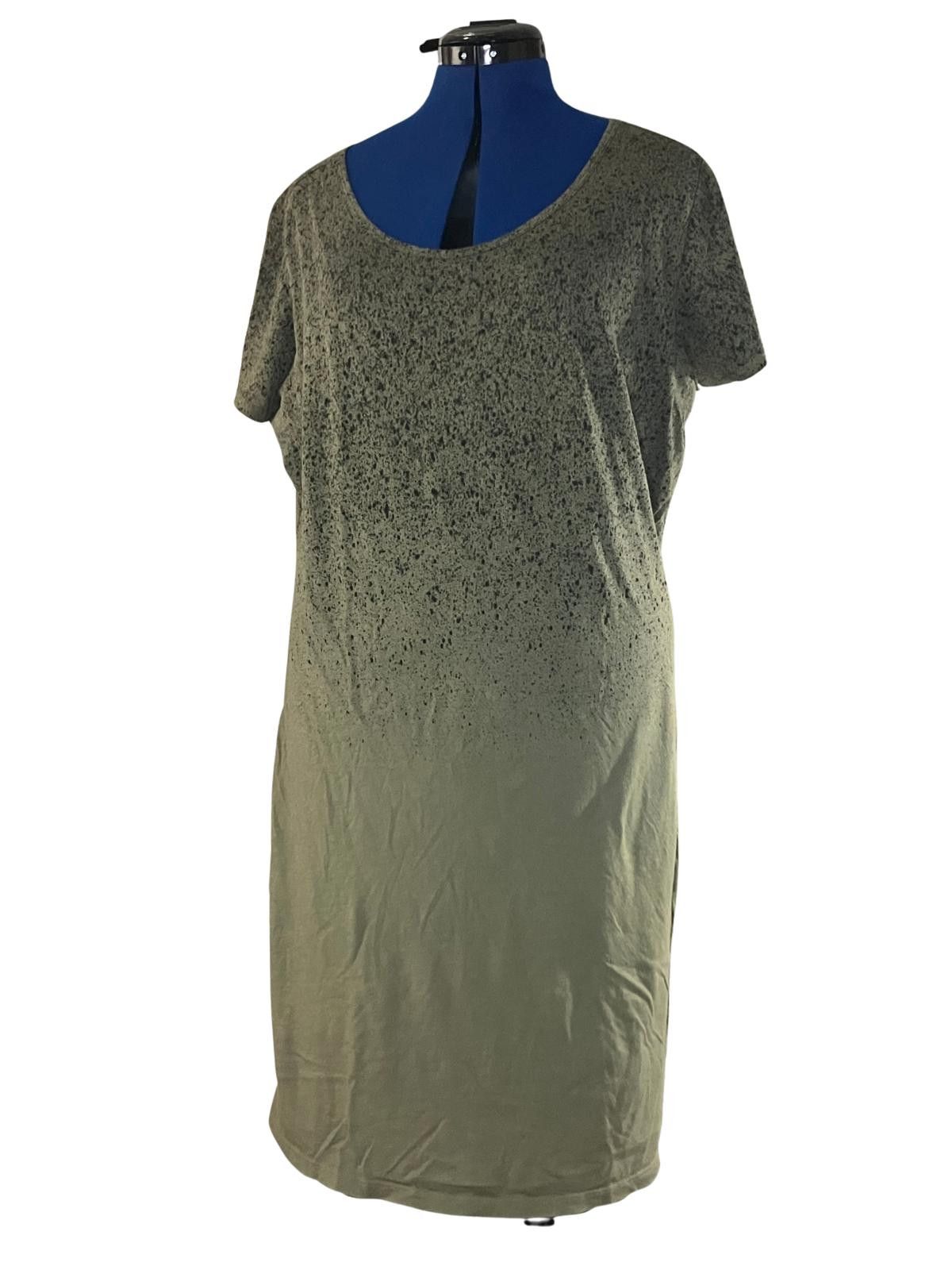 Other Peruvian Connection Olive Knit Dress XL Size XL / US 12-14 / IT 48-50 - 2 Thumbnail