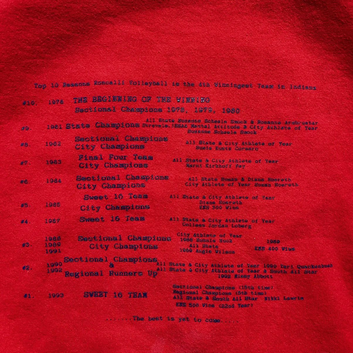 Fruit Of The Loom 90’s roncalli volleyball sweatshirt Size US XL / EU 56 / 4 - 5 Thumbnail