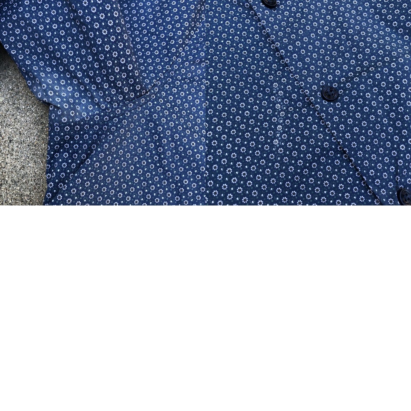 Ben Sherman BEN SHERMAN Button-Down Shirt Mens XL Slim Fit Long Sleeve Collared Top Blue Cotton Button-Up Shirt Size US XL / EU 56 / 4 - 8 Thumbnail