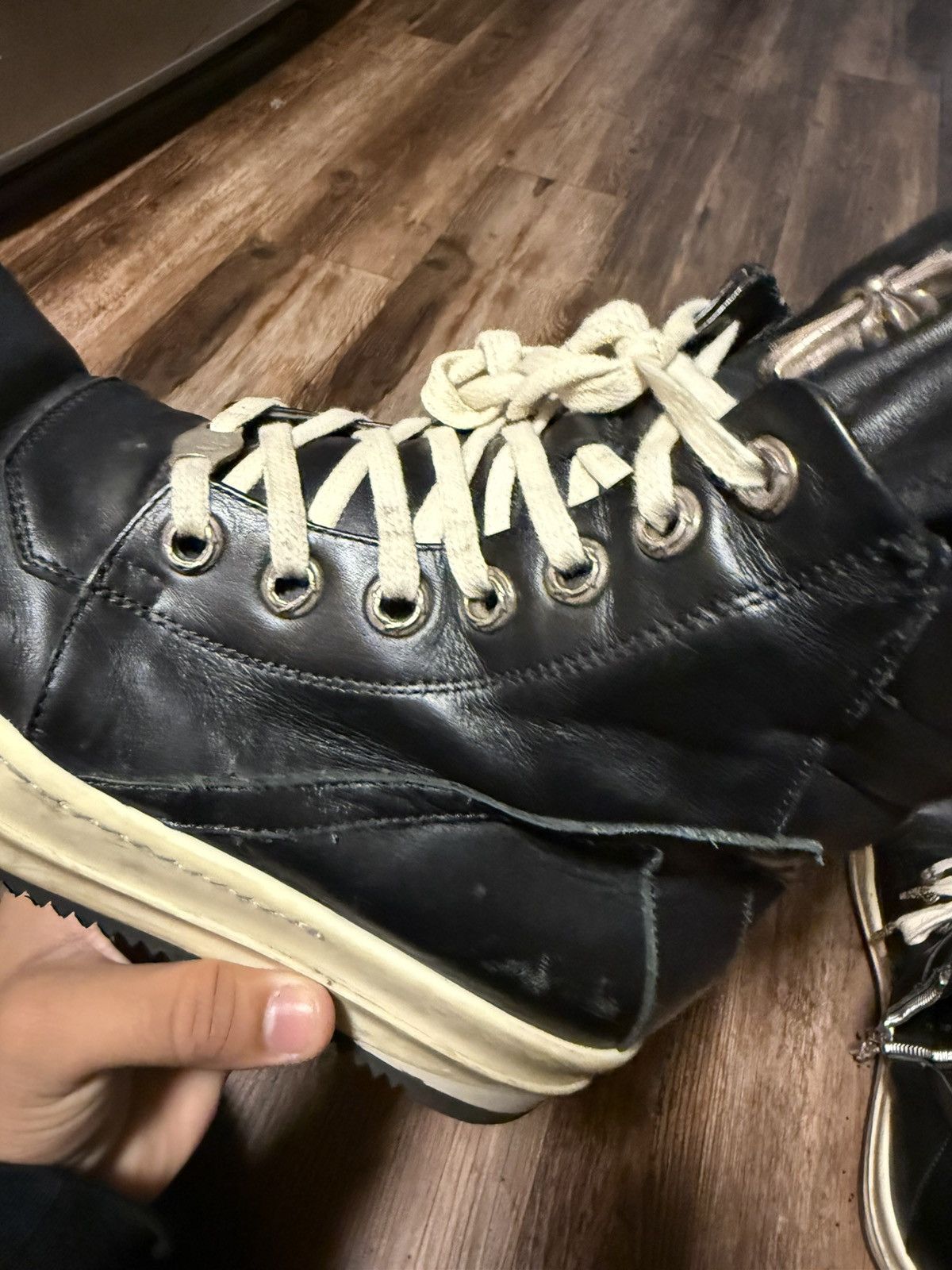 Chrome Hearts × Rick Owens Chrome Hearts Rick Owens Geo Baskets Size US 10 / EU 43 - 14 Thumbnail