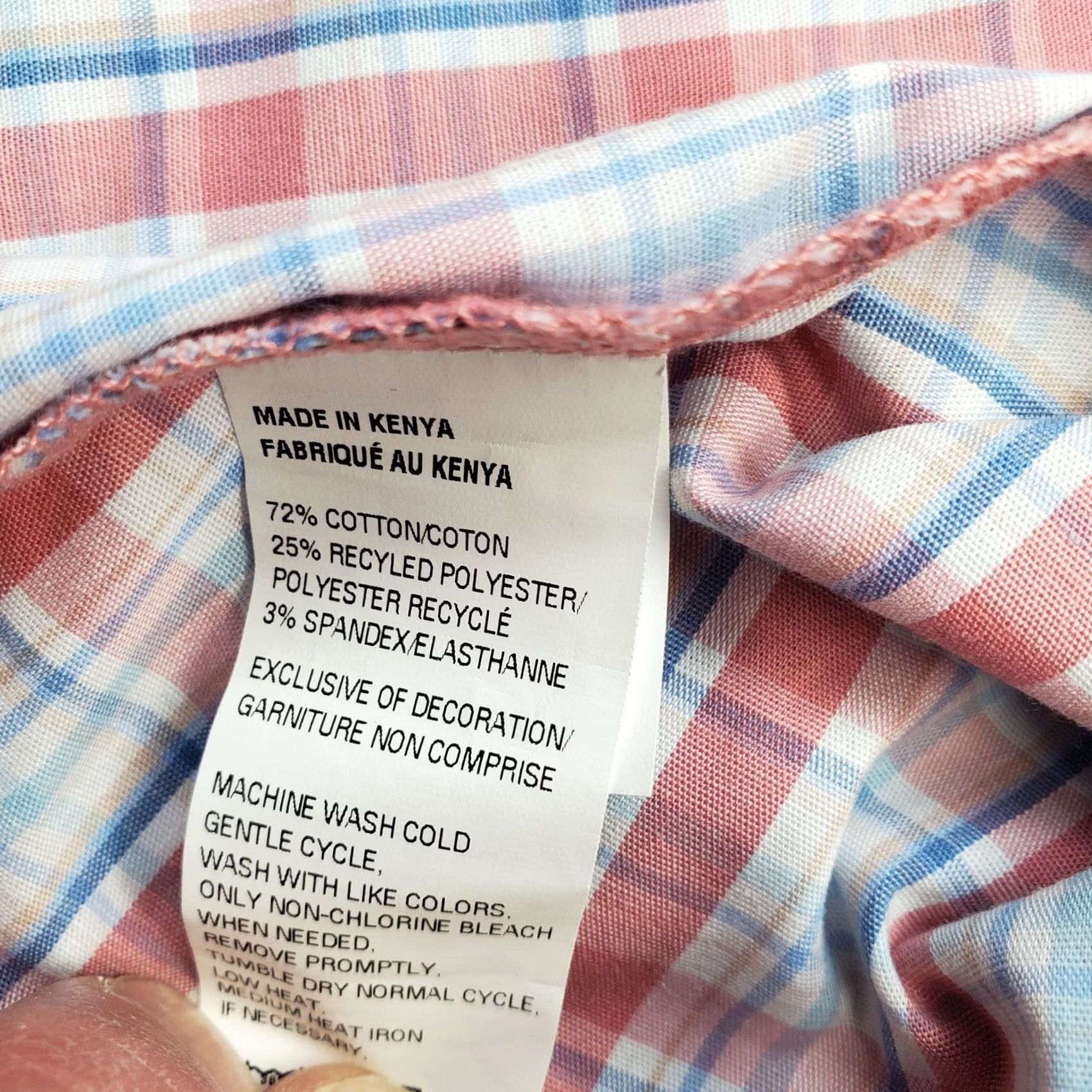 Izod IZOD Men's Shirt 3XB Big & Tall Plaid Button-Down Multi Color Comfort Stretch Casual Size US XXL / EU 58 / 5 - 7 Thumbnail