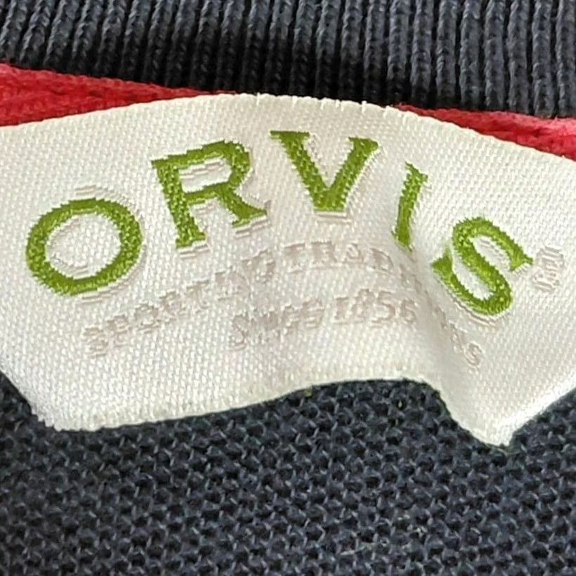 Orvis Orvis Polo Shirt Long Sleeve 100% Cotton Knit Black Solid M Mens Size US M / EU 48-50 / 2 - 4 Thumbnail