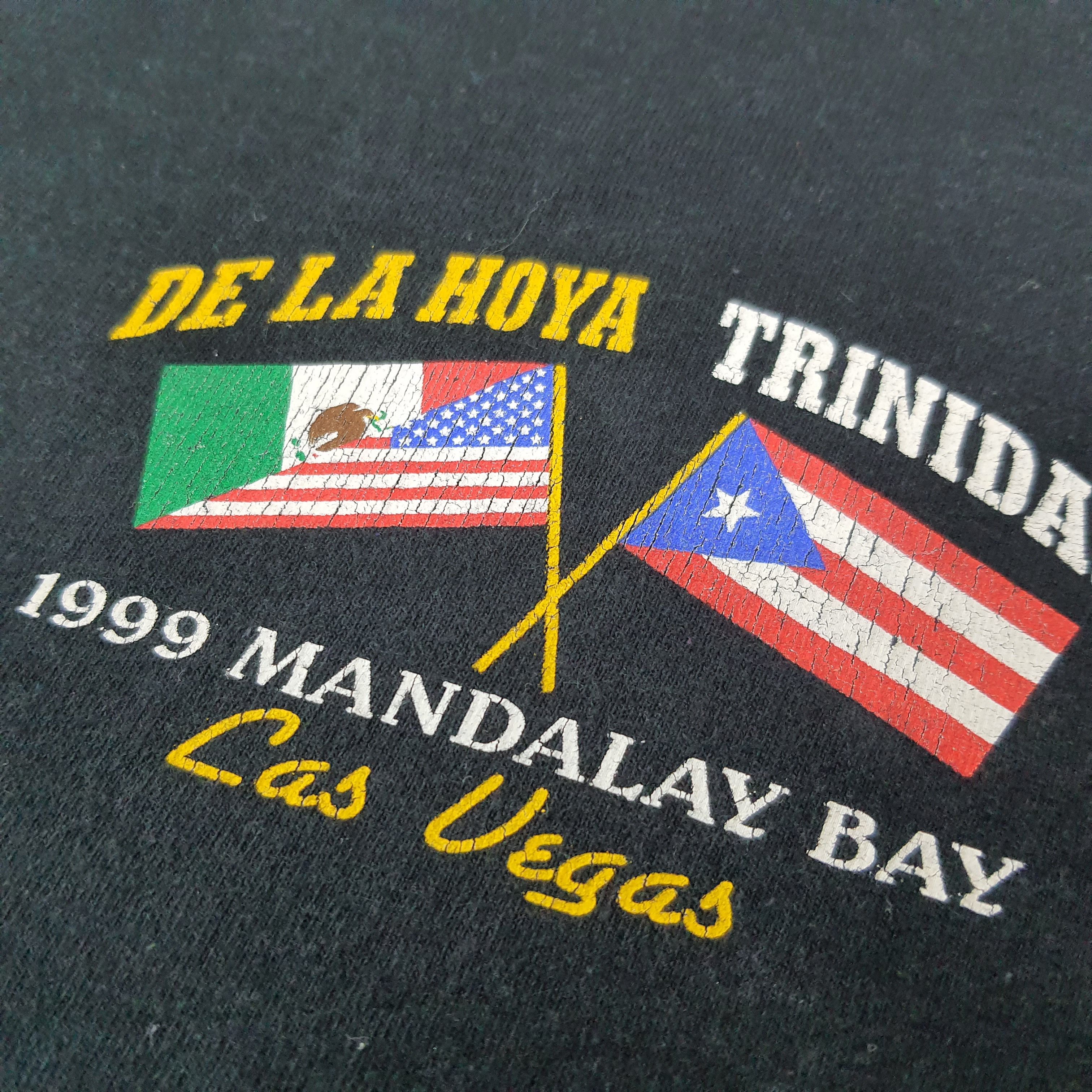 Fruit Of The Loom Vintage De LA Hoya Trinidad 90s Las Vegas Tshirt C249N54 Size US XXL / EU 58 / 5 - 4 Thumbnail