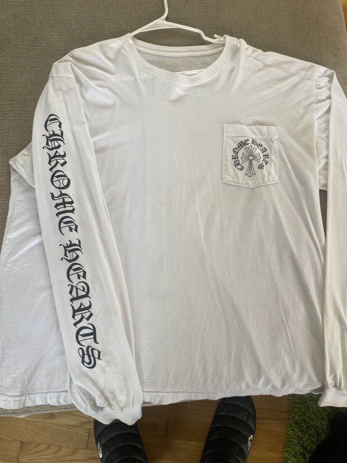 Chrome Hearts Chrome Hearts White Long Sleeve Size US XXL / EU 58 / 5 - 1 Thumbnail