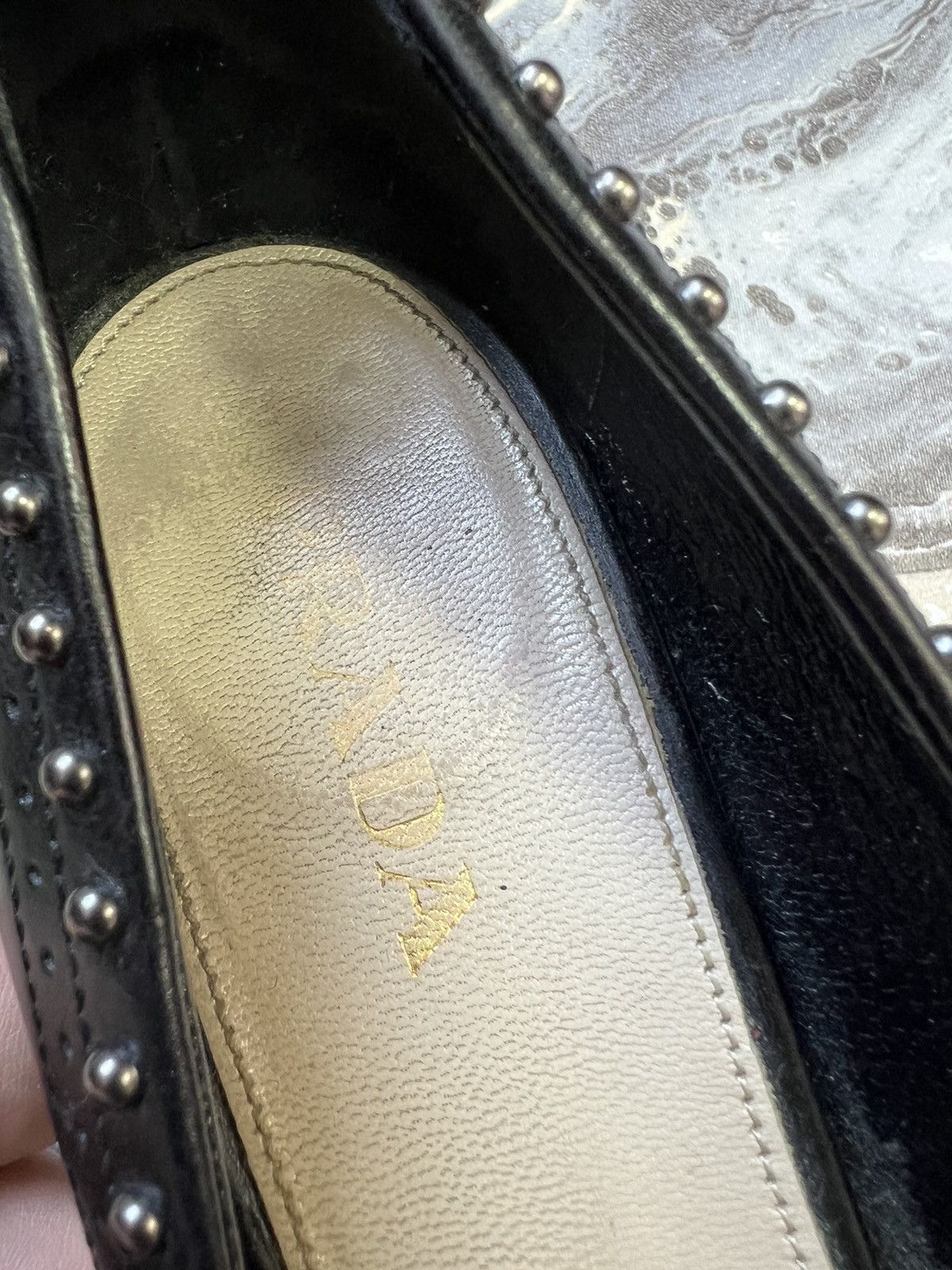 Prada × Vintage Prada leather heels Size US 9 / IT 39 - 11 Thumbnail