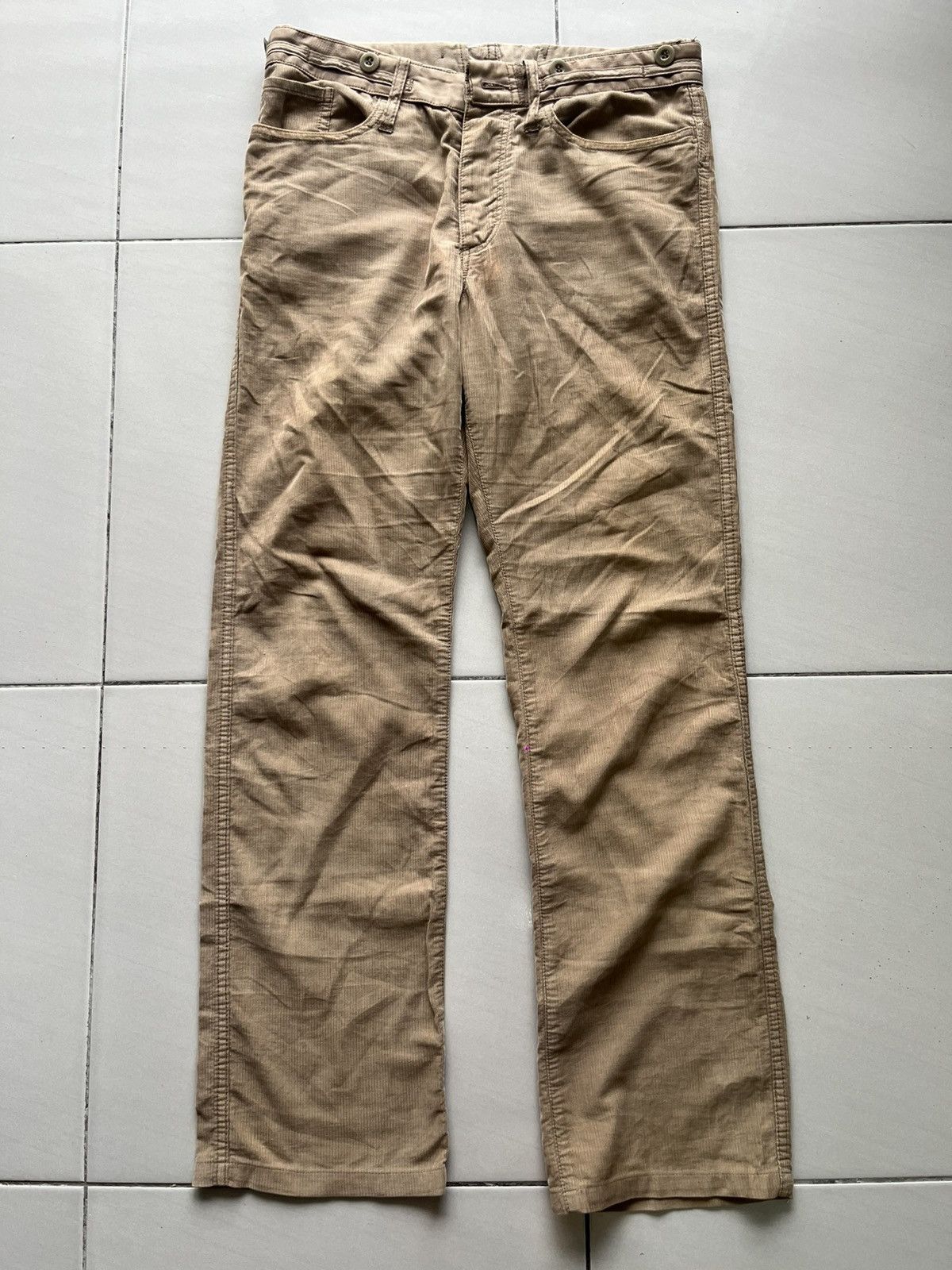 CABANE de ZUCCa Vintage 2006 Cabane De Zucca Army Corduroy Pant Size US 30 / EU 46 - 1 Thumbnail