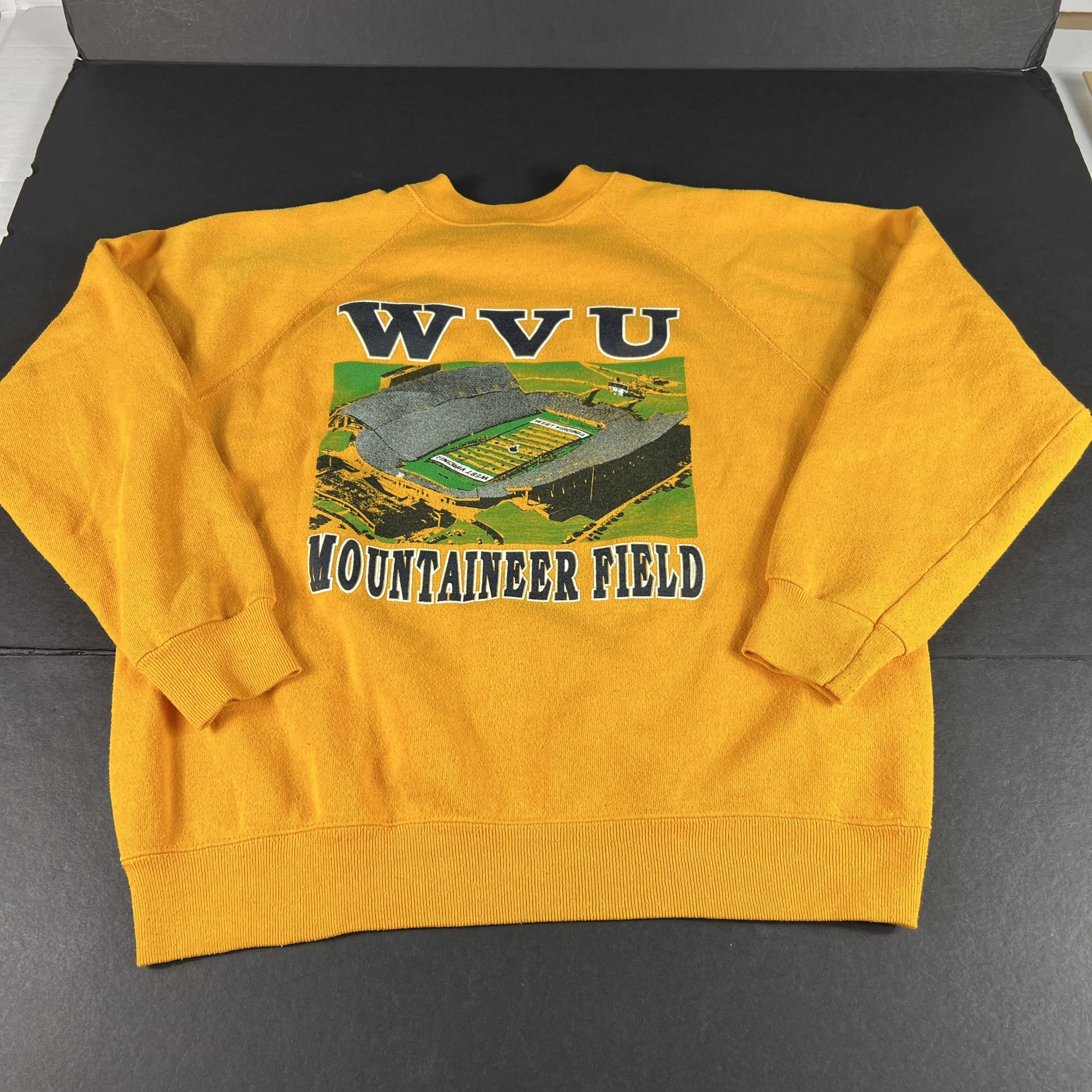 NCAA × Tultex × Vintage VTG 80s West Virginia Mountaineers Field Sweatshirt Crewneck Size US M / EU 48-50 / 2 - 1 Thumbnail