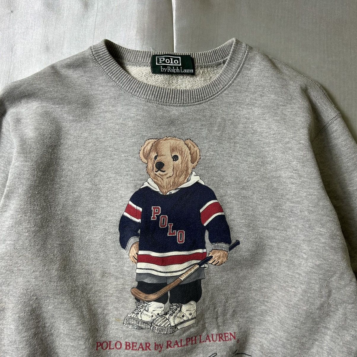 Polo Ralph Lauren Vintage Polo Ralph Lauren Bear Sweatshirt Size M / US 6-8 / IT 42-44 - 2 Thumbnail