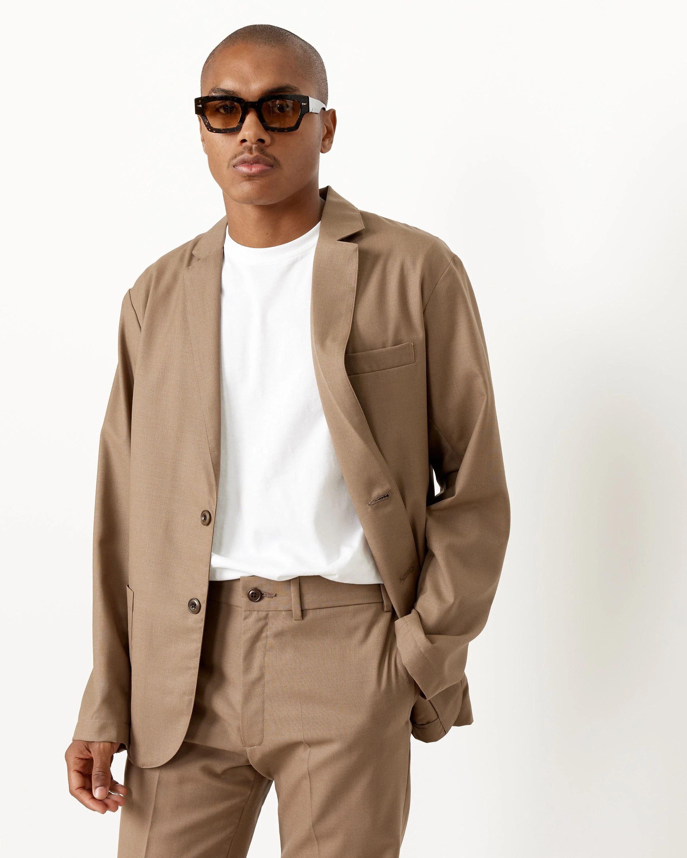 SMOCK Tropical Wool Blazer Size 42L - 3 Thumbnail