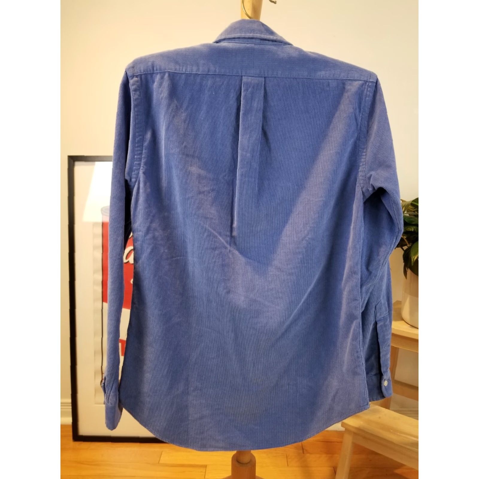 Ralph Lauren VINTAGE Ralph Lauren Polo Corduroy Shirt BLUE SZ SMALL Men Shirt Long Sleeve Collared 31 INCH Top to Bottom Blue Mens Size US L / EU 52-54 / 3 - 6 Thumbnail