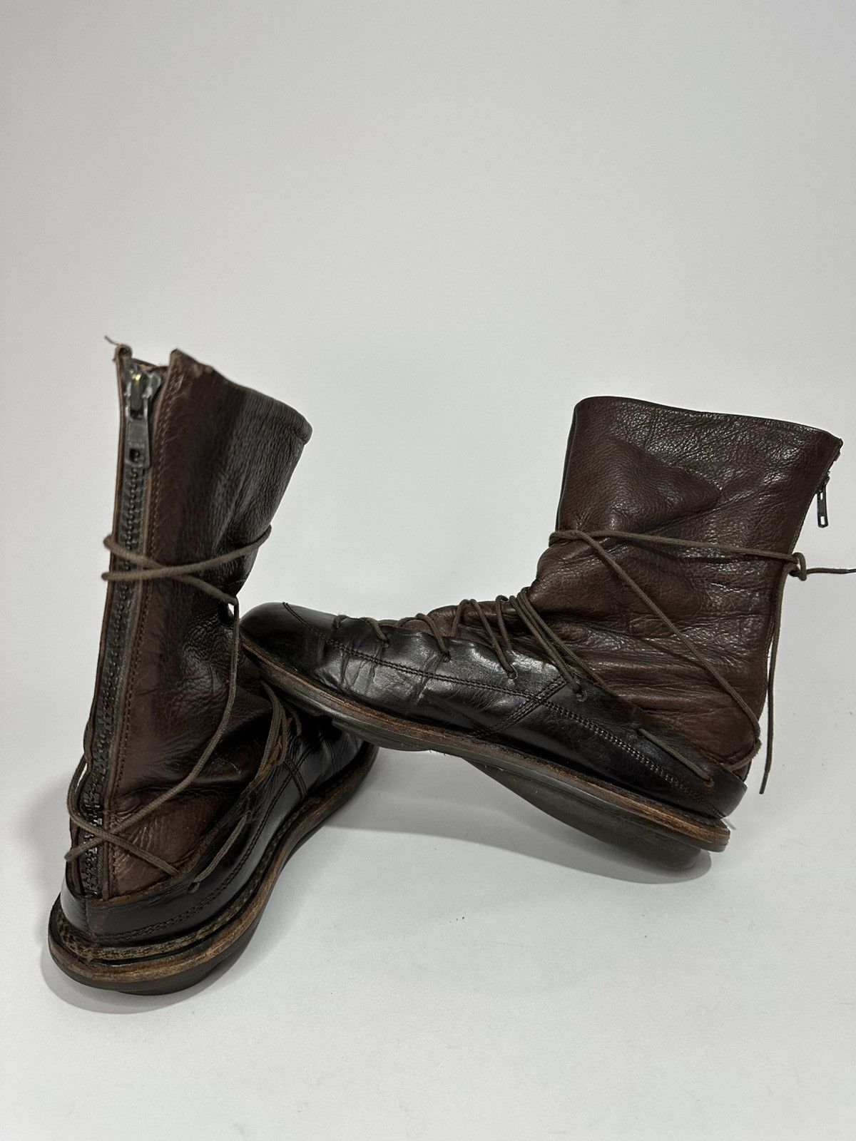 Trippen Trippen Zeus Brown Leather Lace Up Boots Size 6 Us. Size US 6.5 / EU 39-40 - 4 Thumbnail