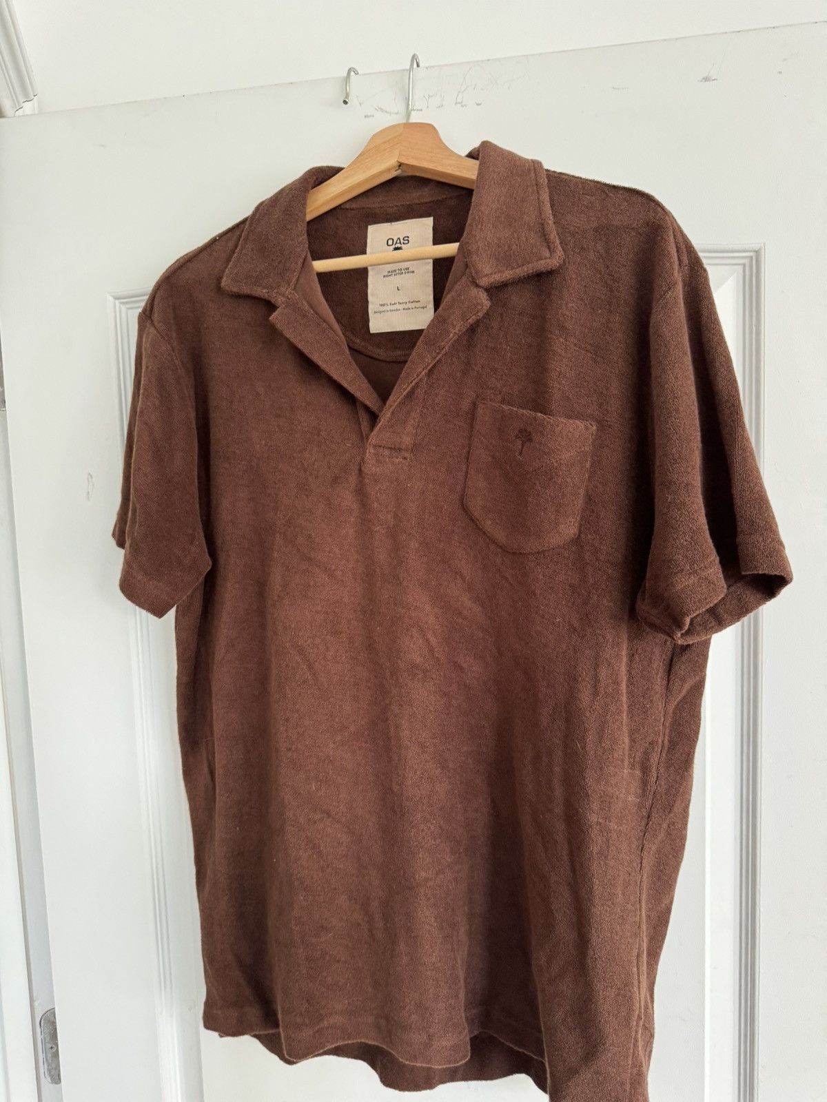 OAS OAS Brown Terry Beach Polo Size US L / EU 52-54 / 3 - 1 Thumbnail