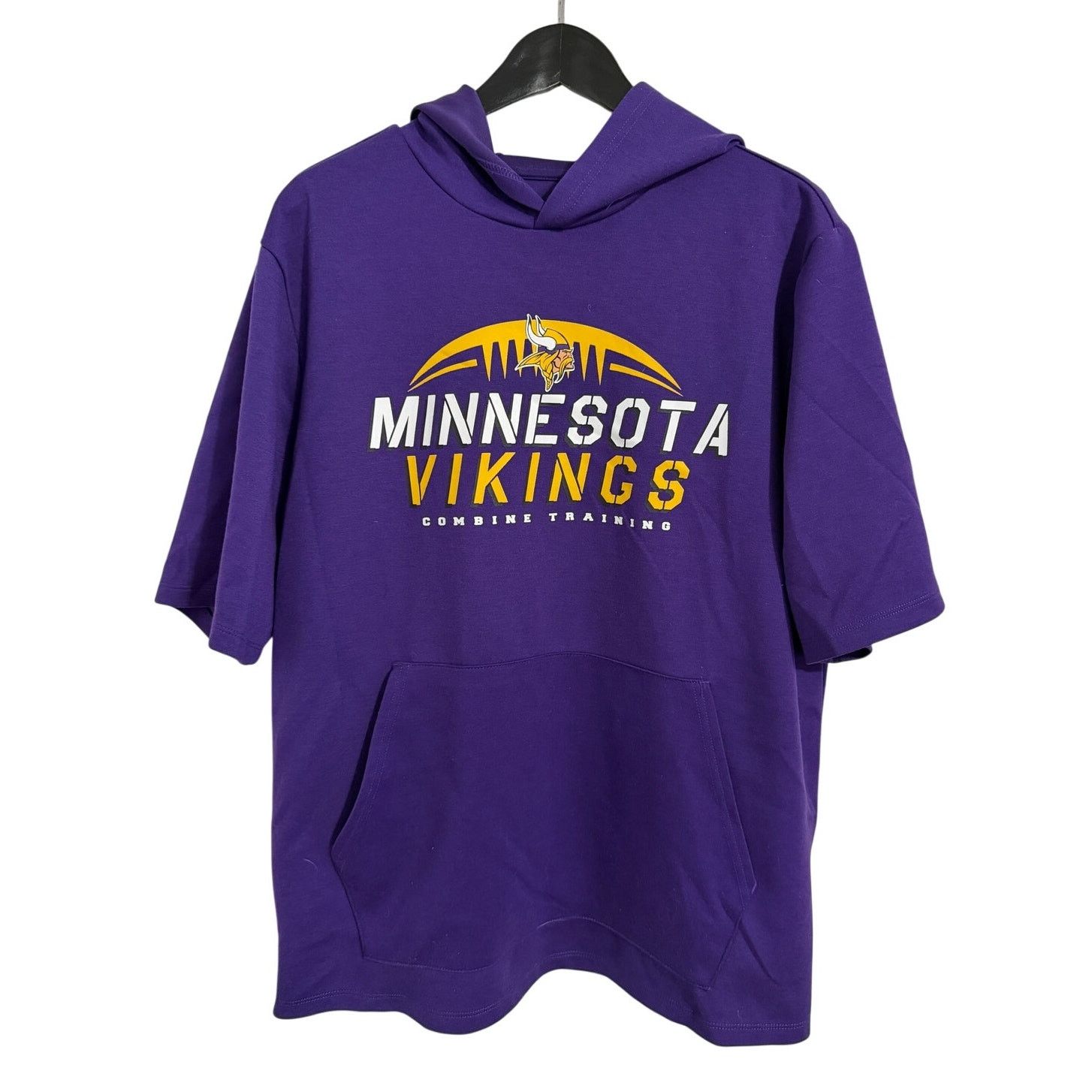 NFL Minnesota Vikings Purple Short-Sleeve Hoodie Sweatshirt Sz L Size US L / EU 52-54 / 3 - 1 Thumbnail