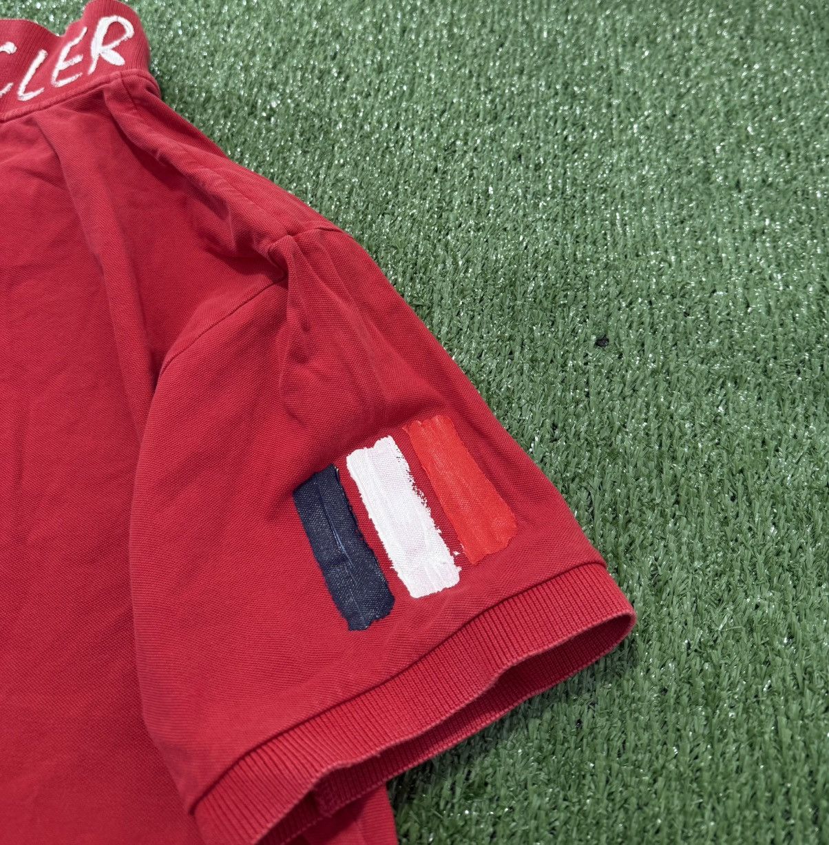 Moncler Moncler Polo Manglia Manica Corta Red Size US L / EU 52-54 / 3 - 9 Thumbnail