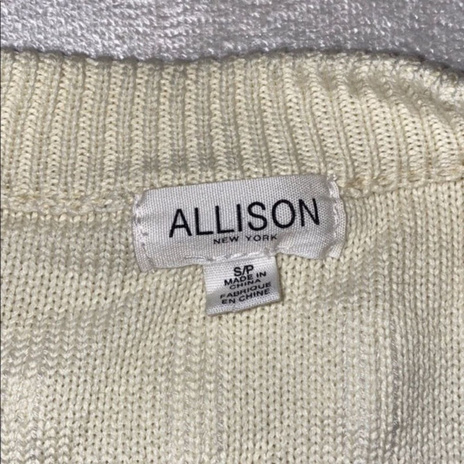 Other Allison NY Cream Textured Button Front Cardigan | Sz S Size S / US 4 / IT 40 - 4 Thumbnail