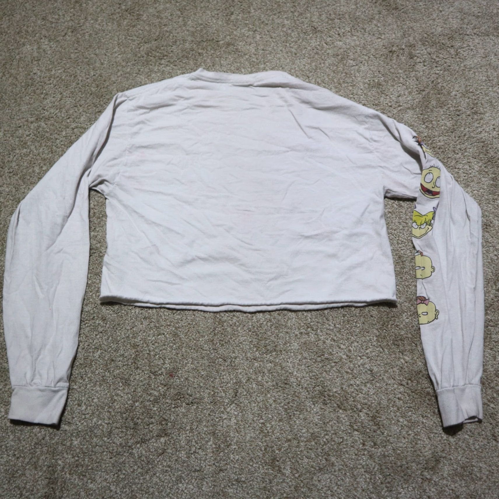 Nickelodeon Nickelodeon Shirt Adult Women's L White Cropped Long Sleeve Rugrats Womens Size L / US 10 / IT 46 - 8 Thumbnail