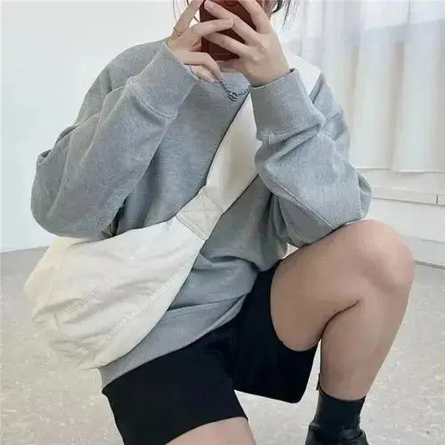Casual Nylon Crossbody Bag in White, Men's