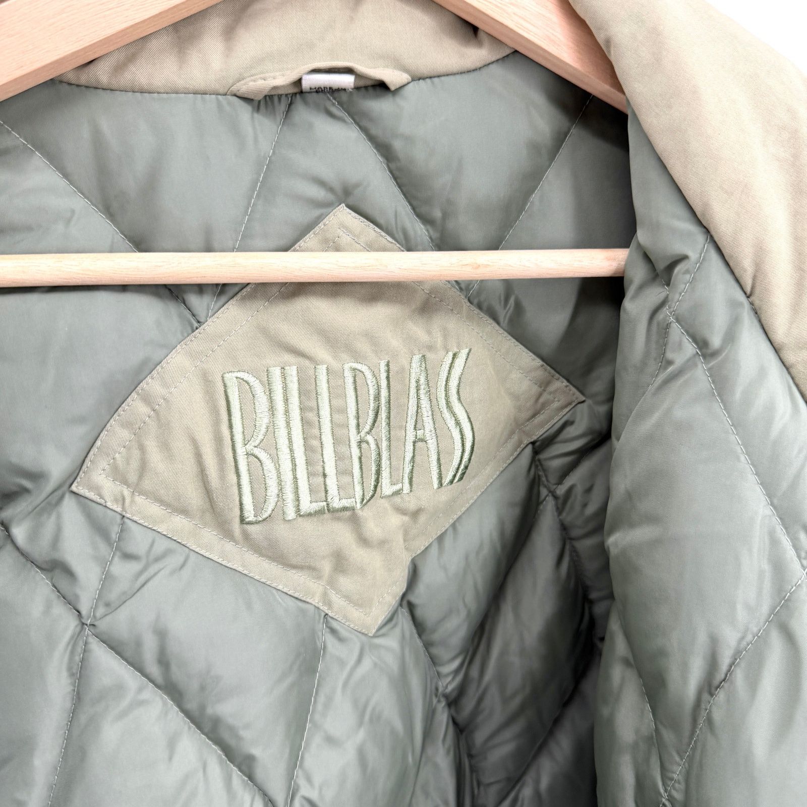 Bill Blass Vintage 90s Pistachio Green Minimalist Down Puffer Jacket Size M / US 6-8 / IT 42-44 - 6 Thumbnail