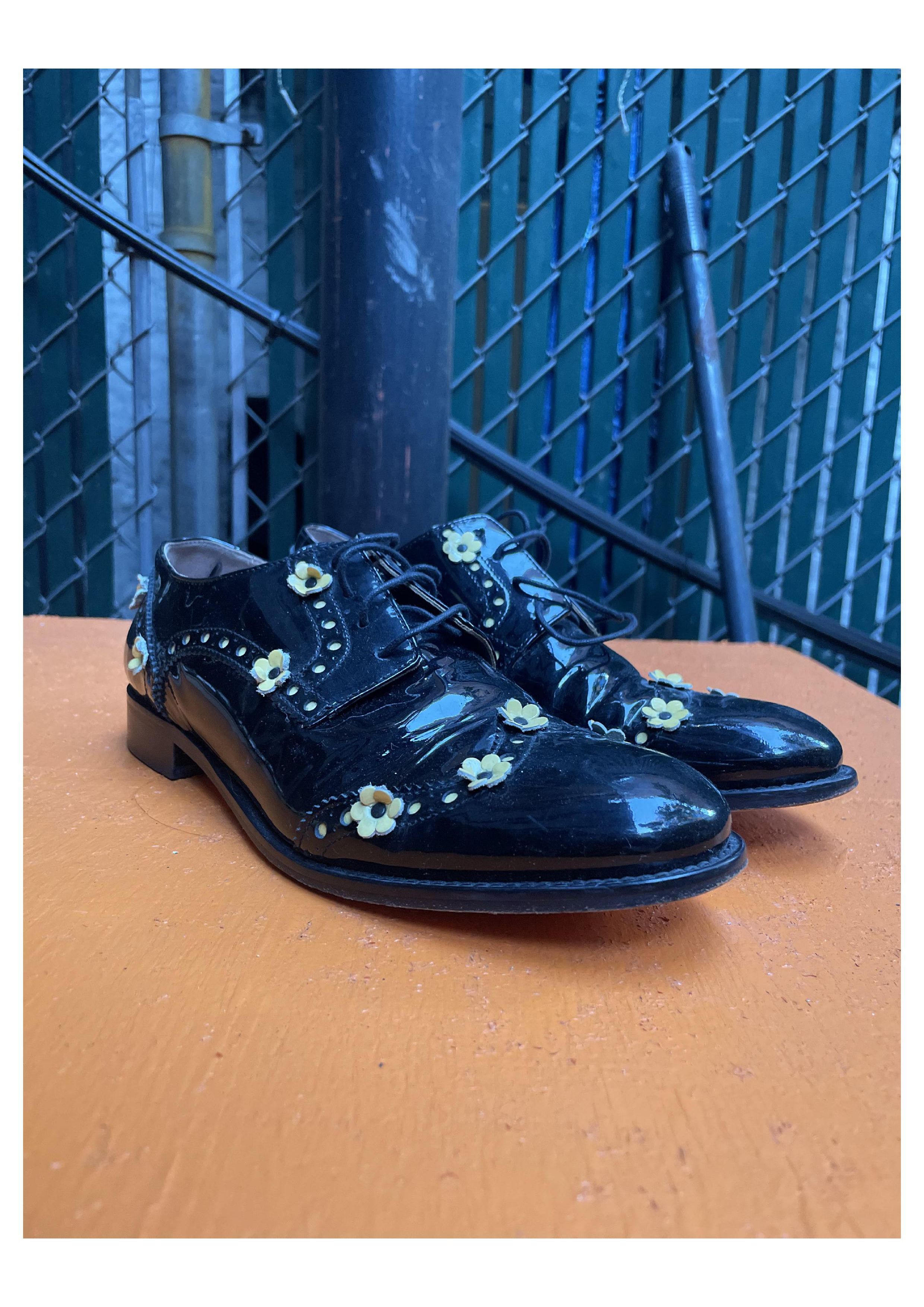 David Eden Vero Cuoio Daisy Lace Up Flats Size US 9.5 / IT 39.5 - 2 Thumbnail