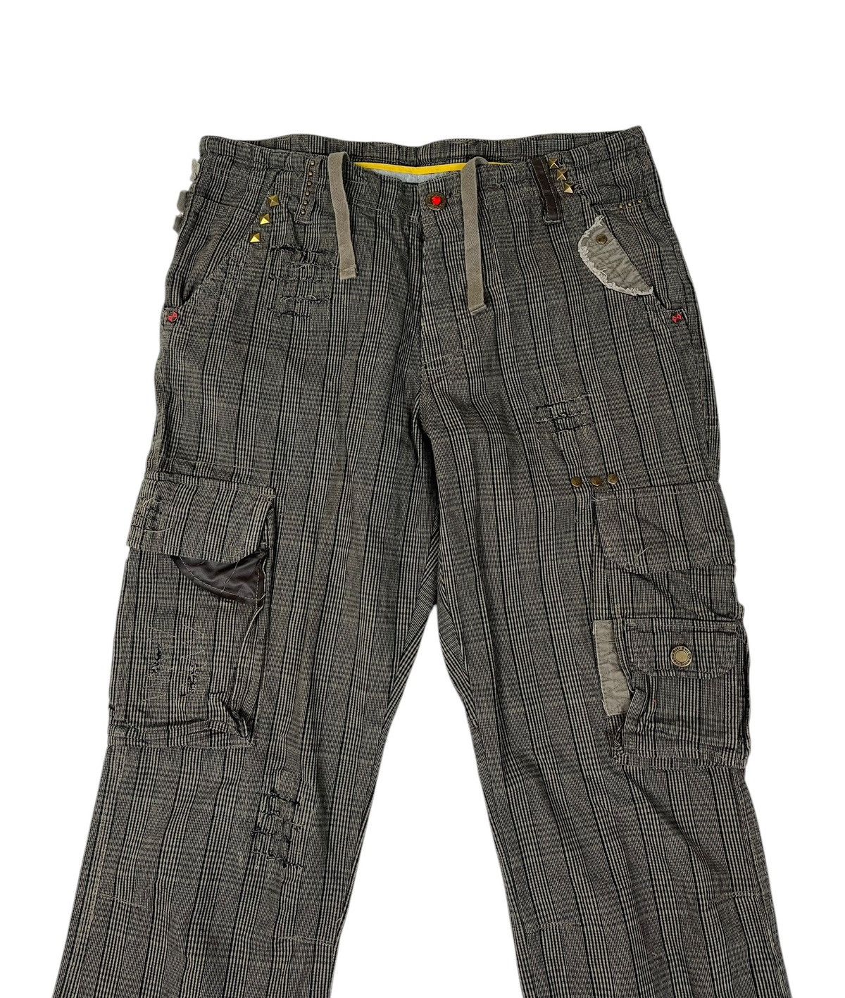 Japanese Brand Japanese Brand Rough Soul Cargo Distress Style Pants Size US 34 / EU 50 - 3 Thumbnail