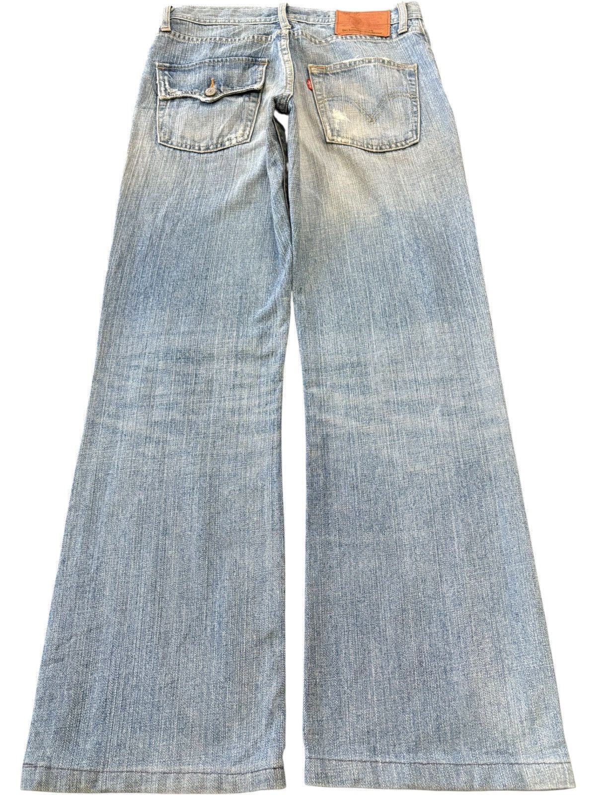 Levi's Vintage 90s Levis 537 Grunge Distressed Flare Jeans Size US 30 / EU 46 - 2 Thumbnail