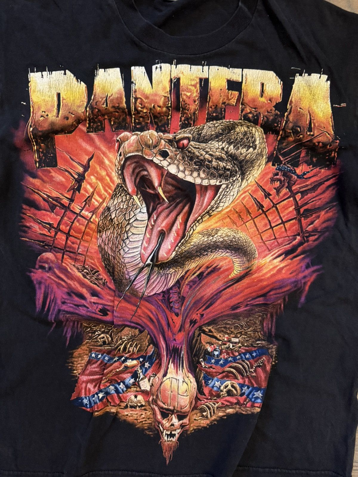 Band Tees Vintage Pantera European Tour 1998 Snake T-Shirt Size US M / EU 48-50 / 2 - 2 Thumbnail