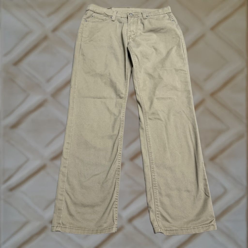 Levi's Levi's Mens 541 Athletic Fit Taper Leg Chino Pants Khaki Brown Flat Front 30x30 Size US 30 / EU 46 - 1 Thumbnail