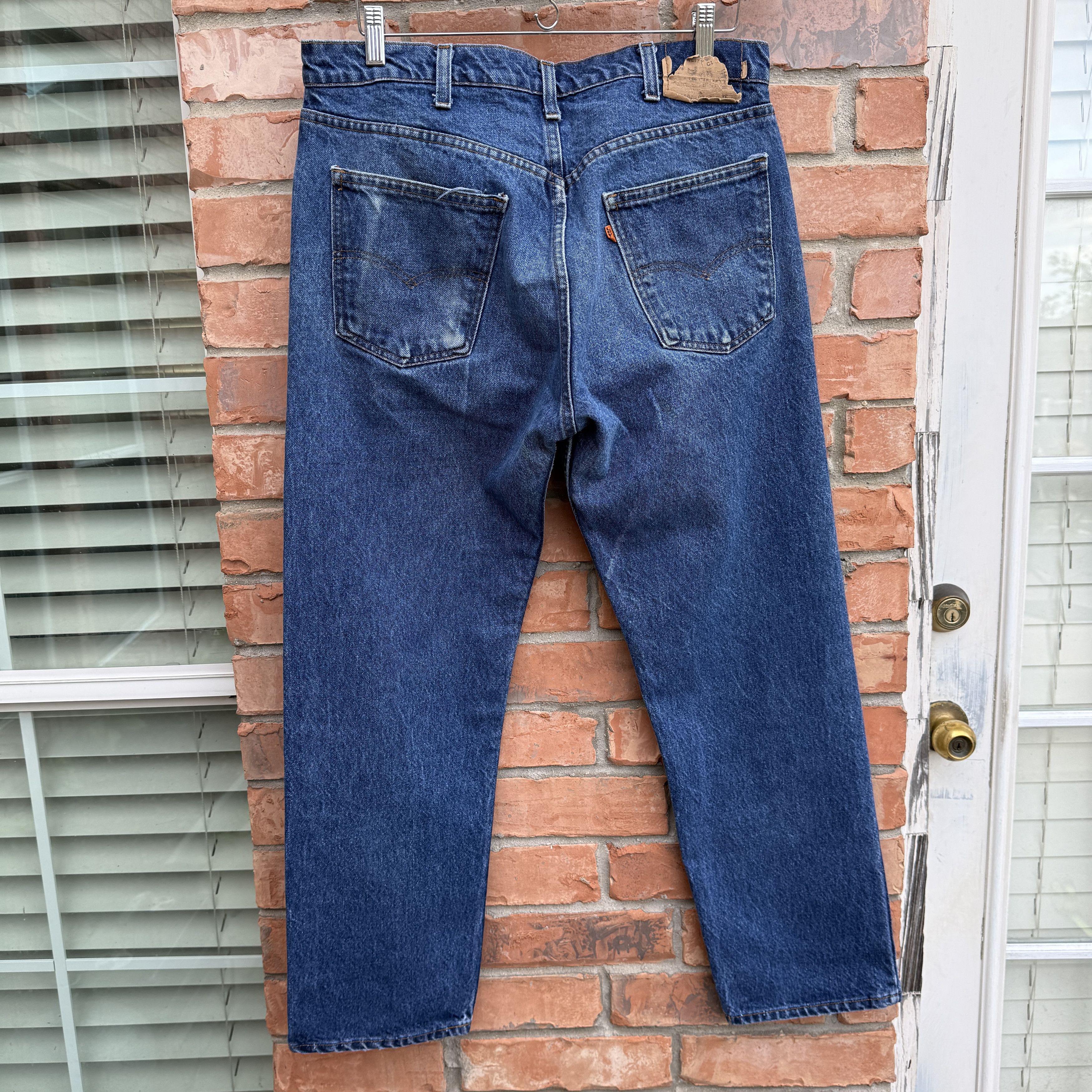 Levi's Vintage 70s Levis 505 Blue Zipper fly Denim Made USA Size US 34 / EU 50 - 5 Thumbnail